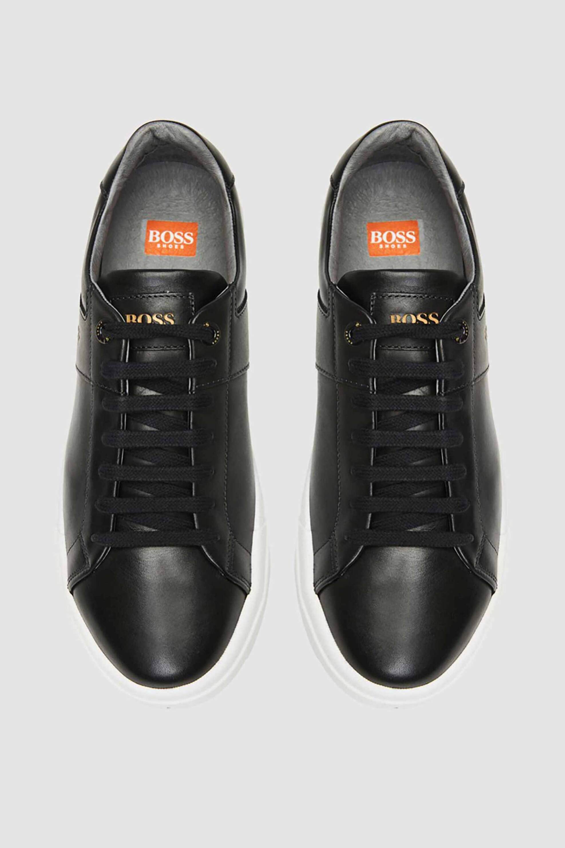 Boss Shoes ανδρικά δερμάτινα sneakers - AC121 Μαύρο φωτογραφία