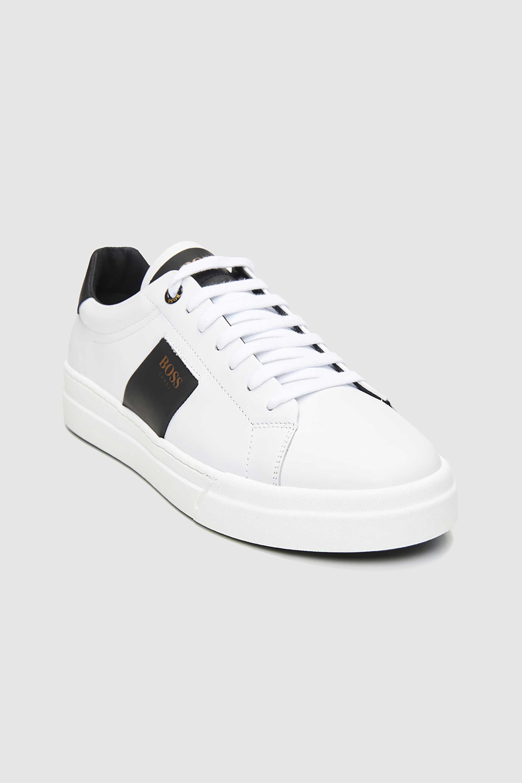 Boss Shoes ανδρικά δερμάτινα sneakers - AZ211 Λευκό φωτογραφία