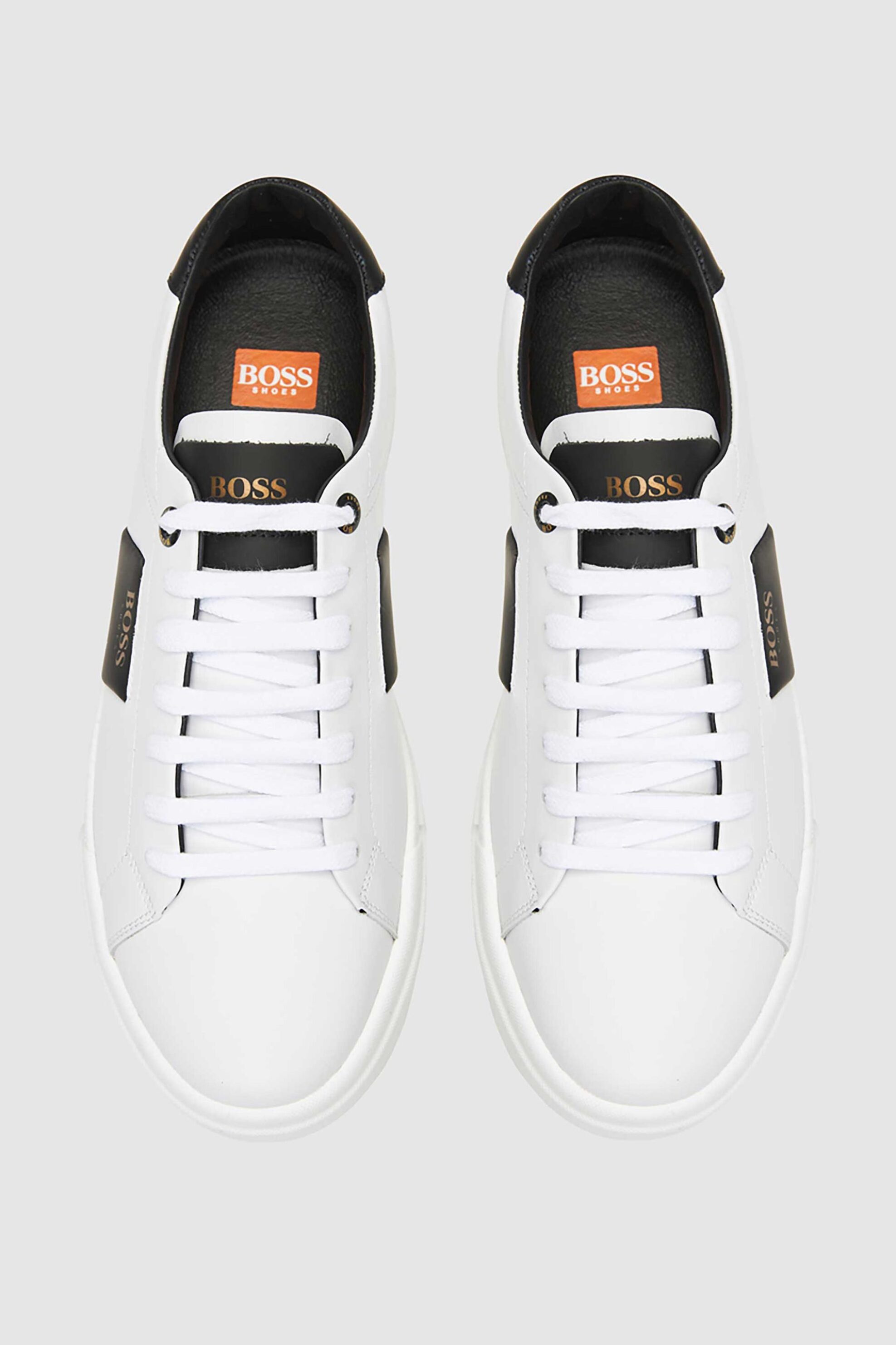 Boss Shoes ανδρικά δερμάτινα sneakers - AZ211 Λευκό φωτογραφία