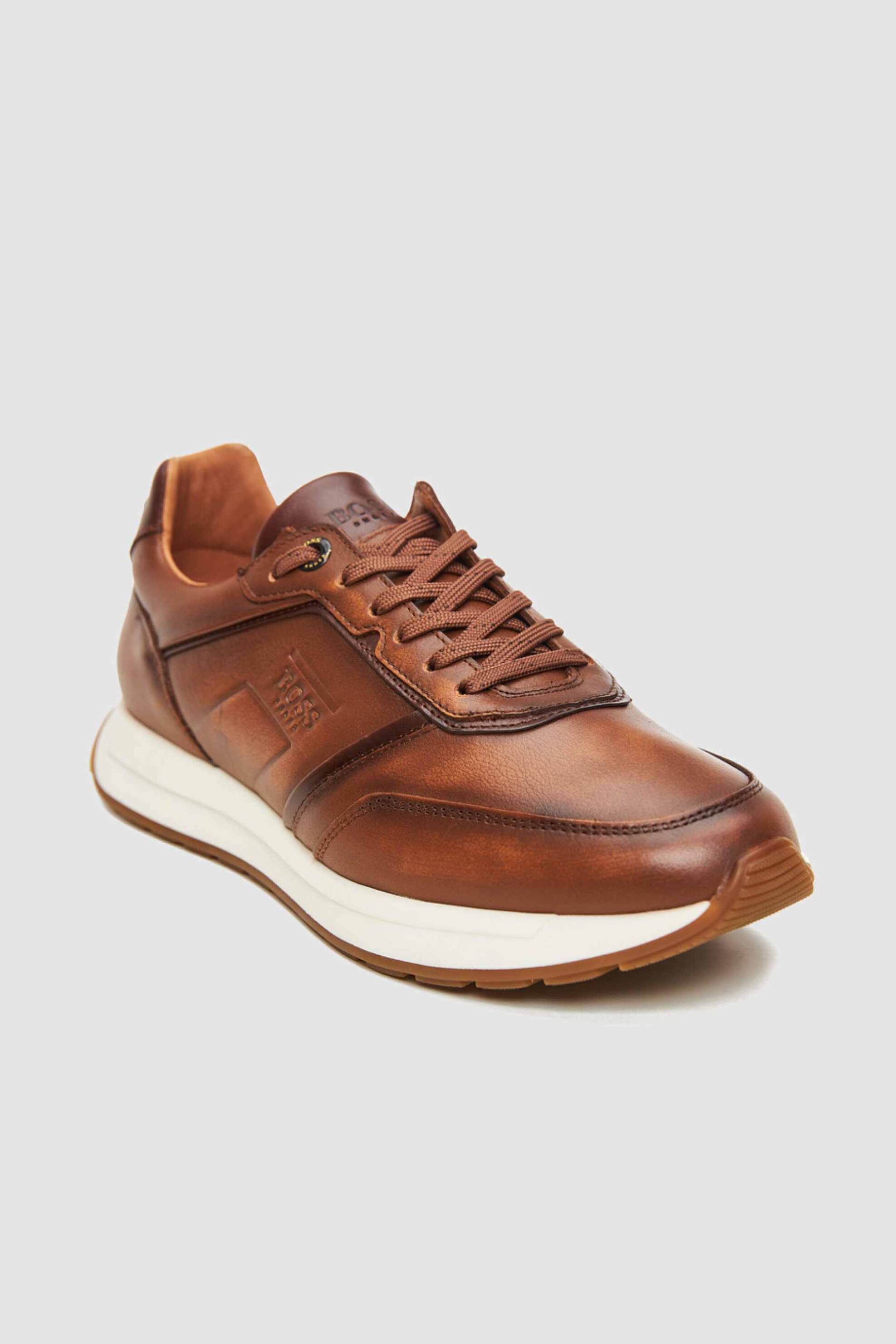 Boss Shoes ανδρικά δερμάτινα sneakers - AB230 Ταμπά φωτογραφία
