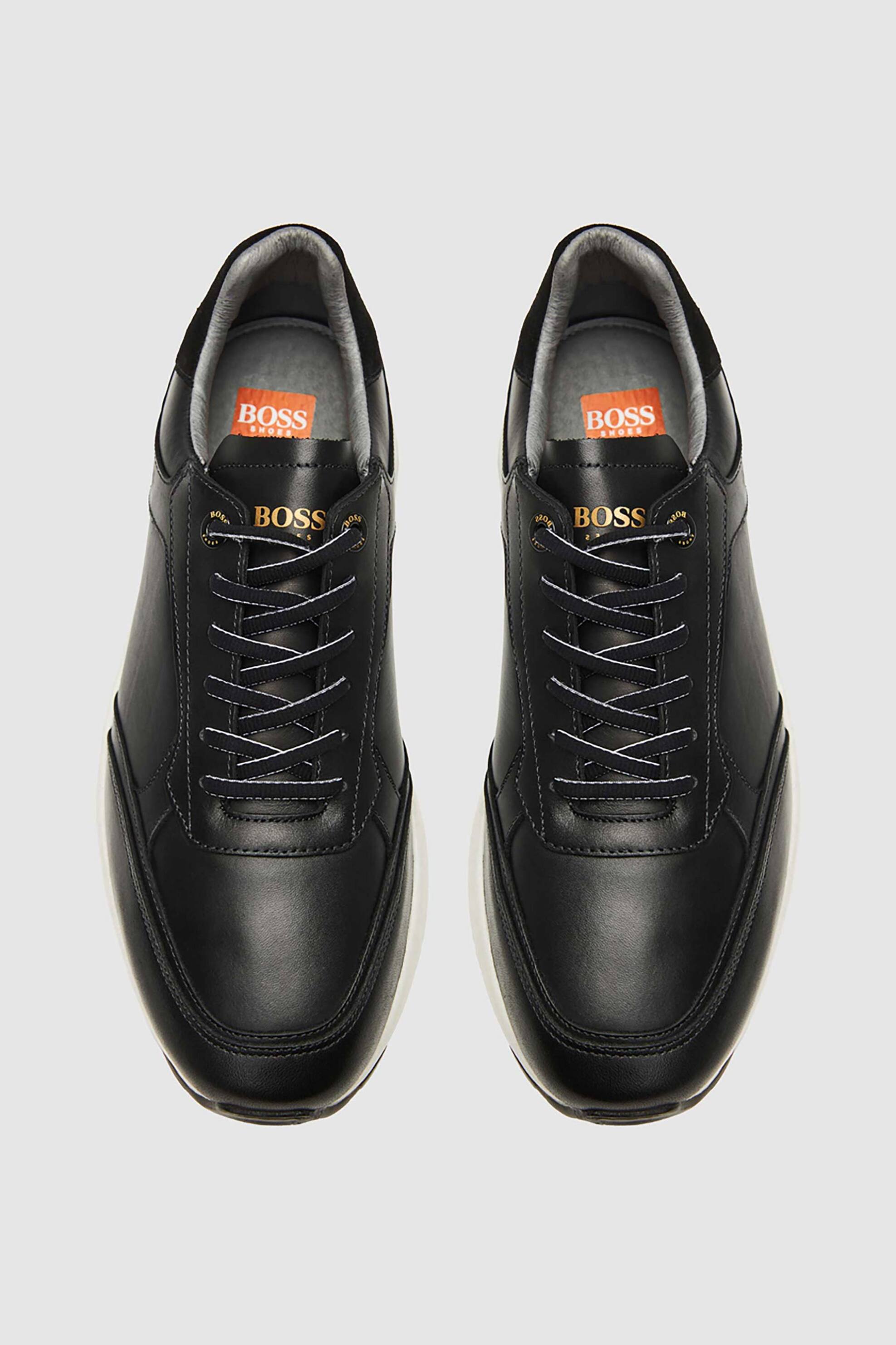 Boss Shoes ανδρικά δερμάτινα sneakers - AZ273 Μαύρο φωτογραφία