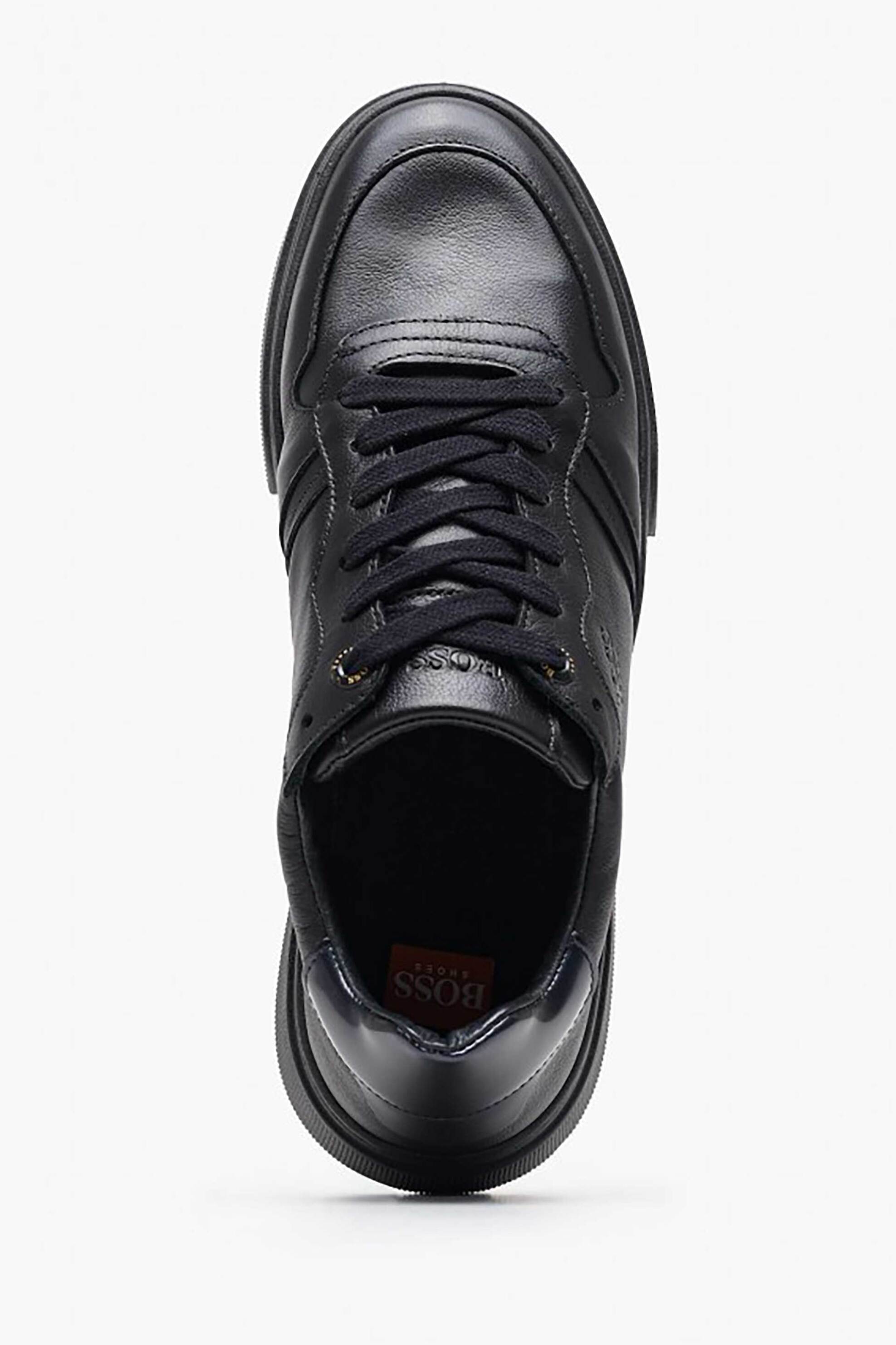 Boss Shoes ανδρικά δερμάτινα sneakers - AA220 Μαύρο φωτογραφία