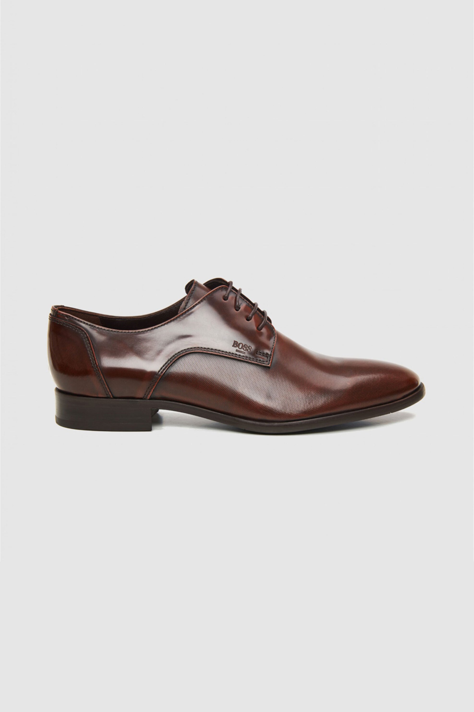 BOSS SHOES Boss Shoes ανδρικά δερμάτινα oxford - B7513 POINT Καφέ