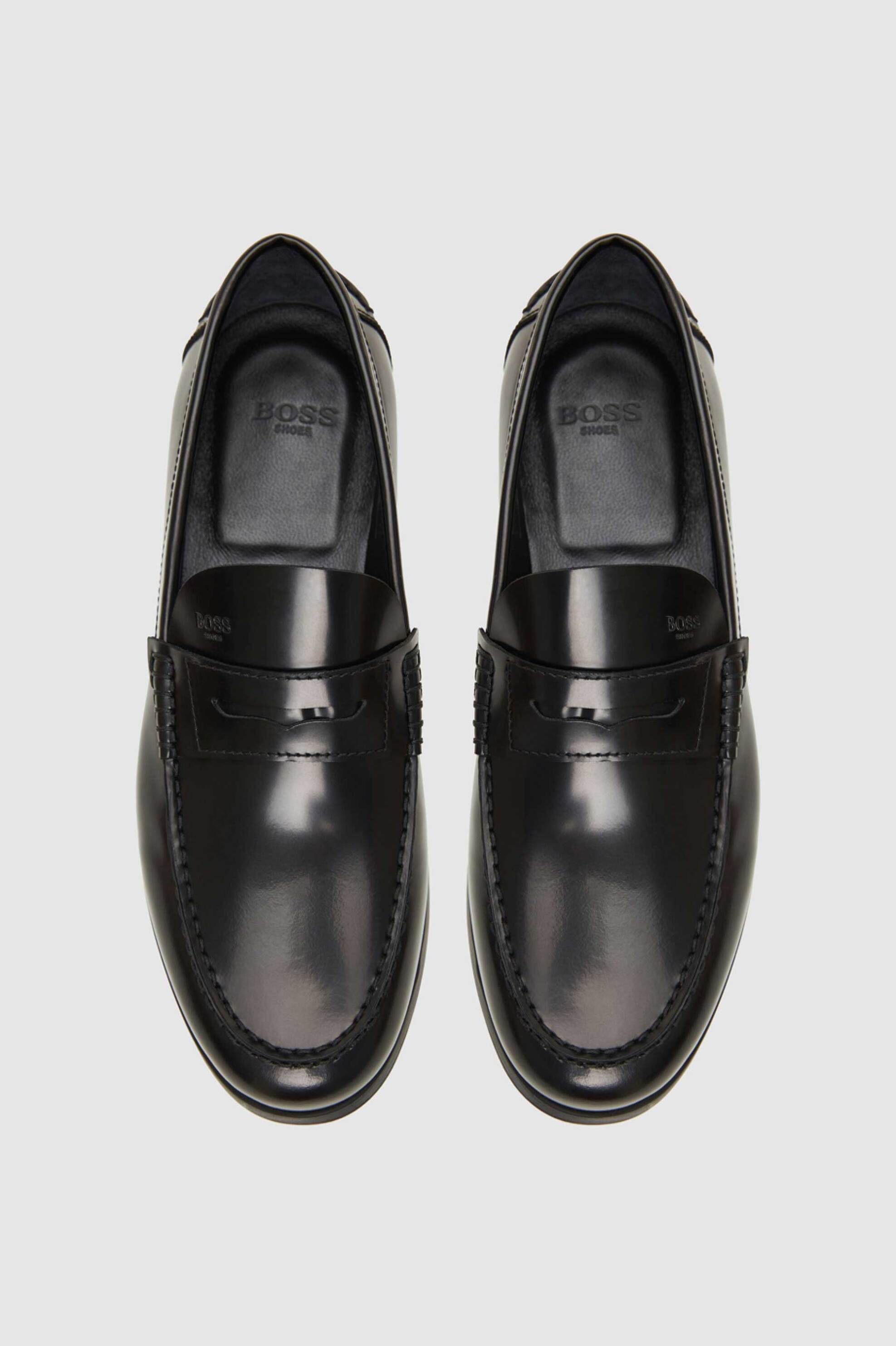 Boss Shoes ανδρικά δερμάτινα loafers - C6487 Μαύρο φωτογραφία