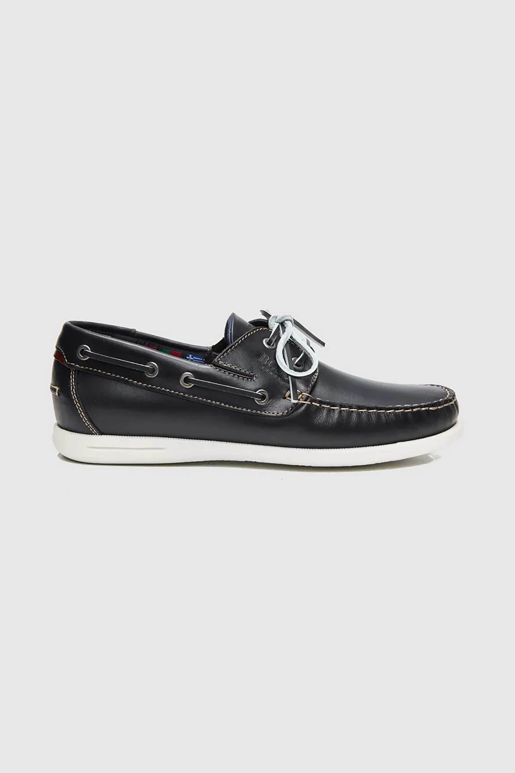 Boss Shoes ανδρικά δερμάτινα loafers - D09130 Σκούρο Μπλε