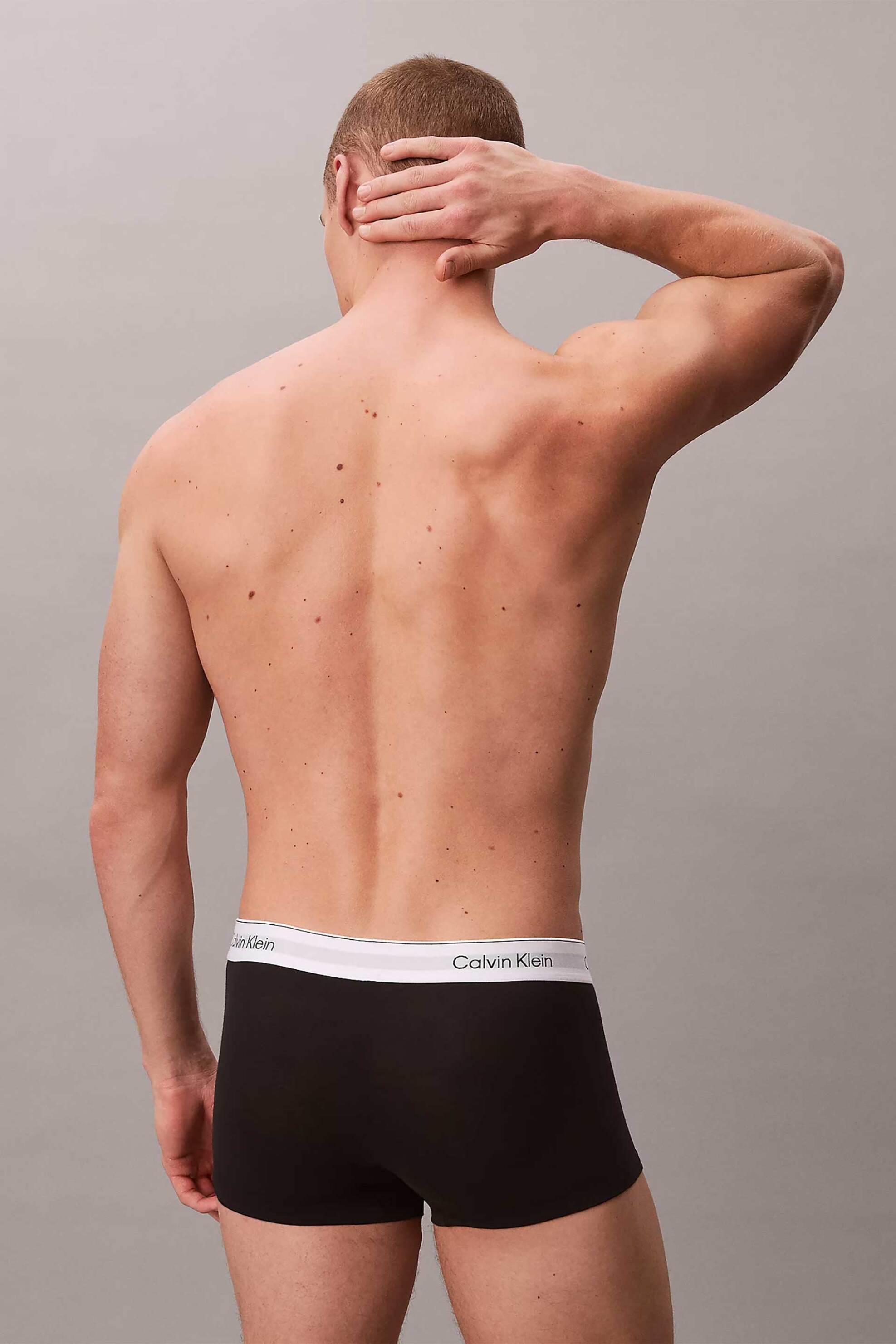 Calvin Klein Σετ Ανδρικά Εσώρουχα Trunk με Λογότυπο (3 Τεμάχια) - Lv00Nb4389 Γκρι