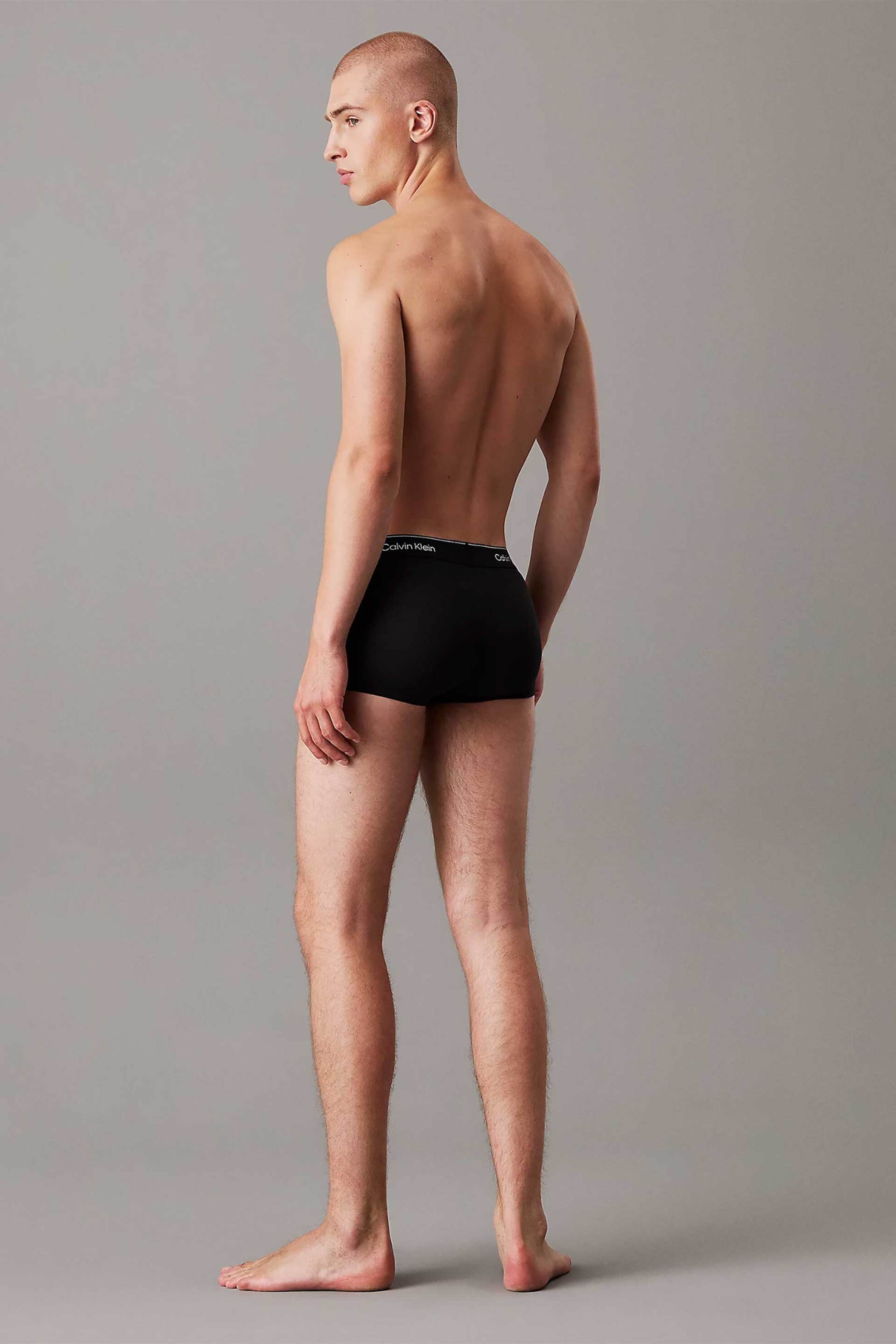 Calvin Klein Σετ Ανδρικά Εσώρουχα Trunk με Λογότυπο (3 Τεμάχια) - Lv00Nb4389 Μαύρο Κάρβουνου