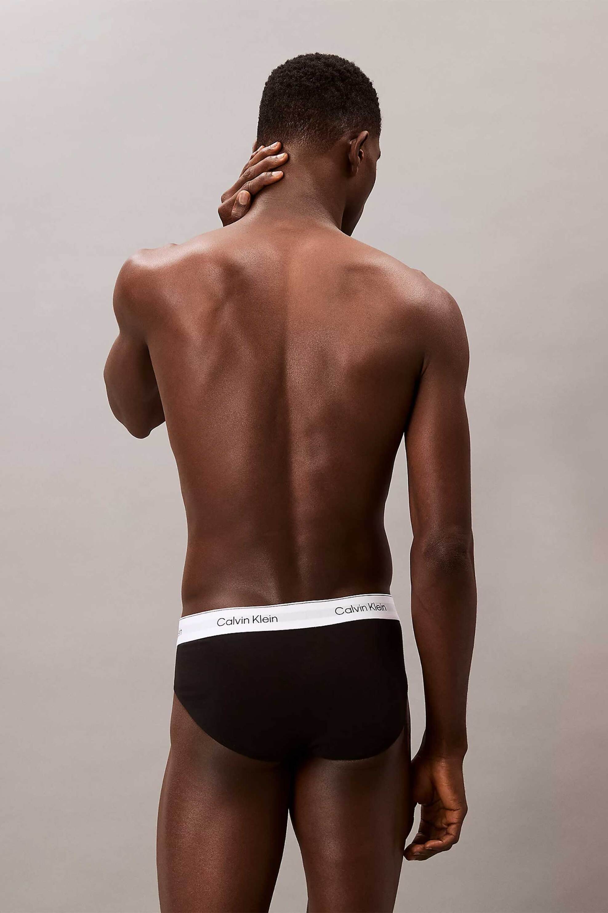 Calvin Klein Σετ Ανδρικά Εσώρουχα Brief με Λογότυπο (3 Τεμάχια) - Lv00Nb4388 Γκρι