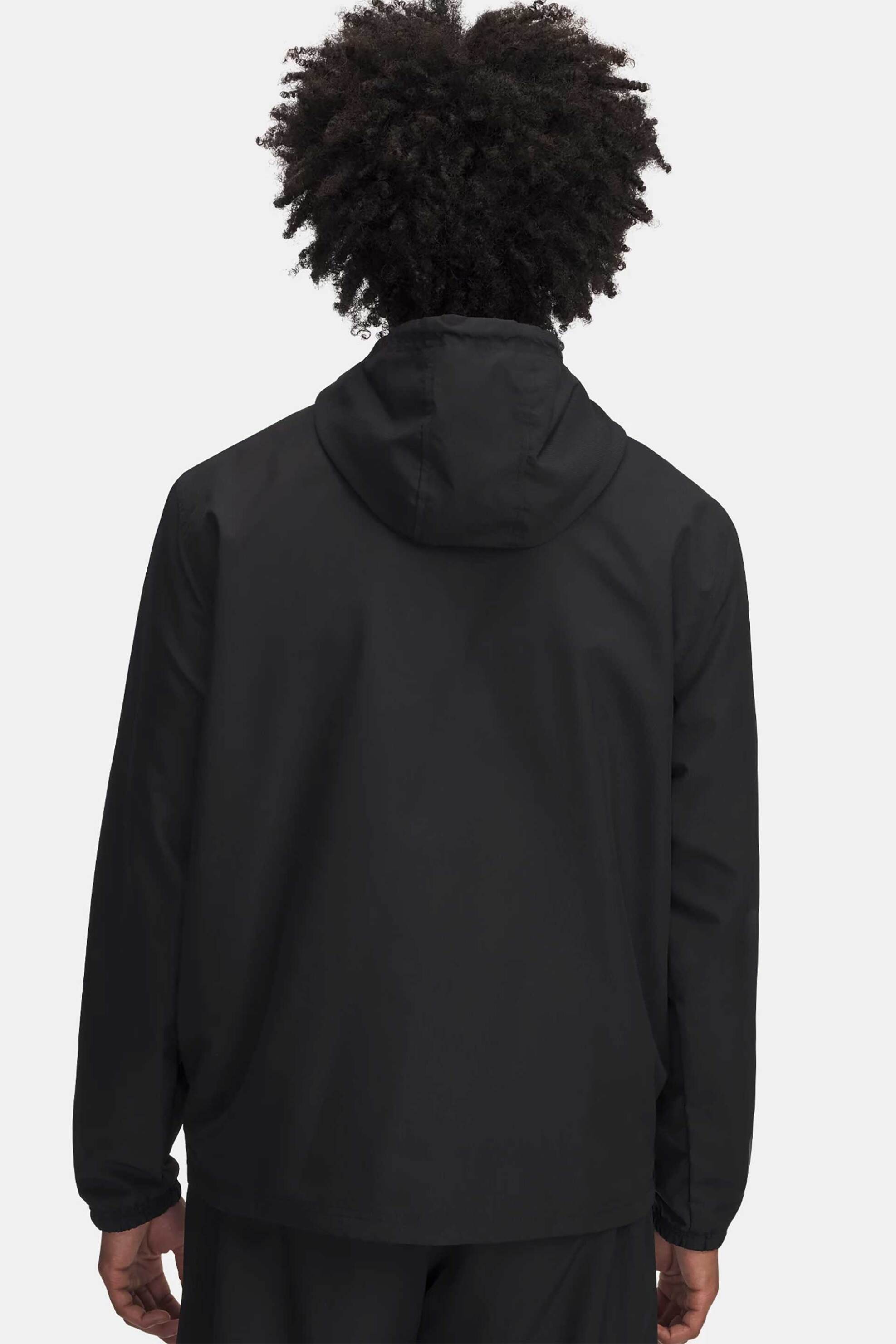 Under Armour Ανδρικό Μπουφάν Αντιανεμικό με Κουκούλα Loose Fit Ua Sportstyle - 1361621 Μαύρο