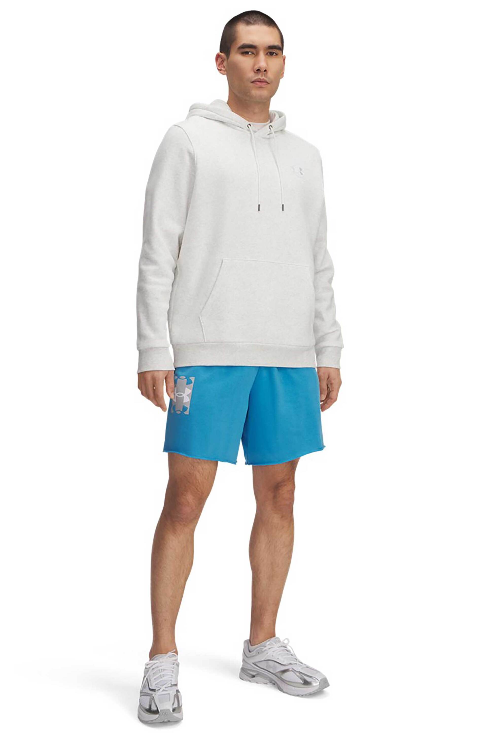 Under Armour ανδρικό σορτς με logo print Loose Fit "Rival Terry Logo 8" - 1390147 Γαλάζιο
