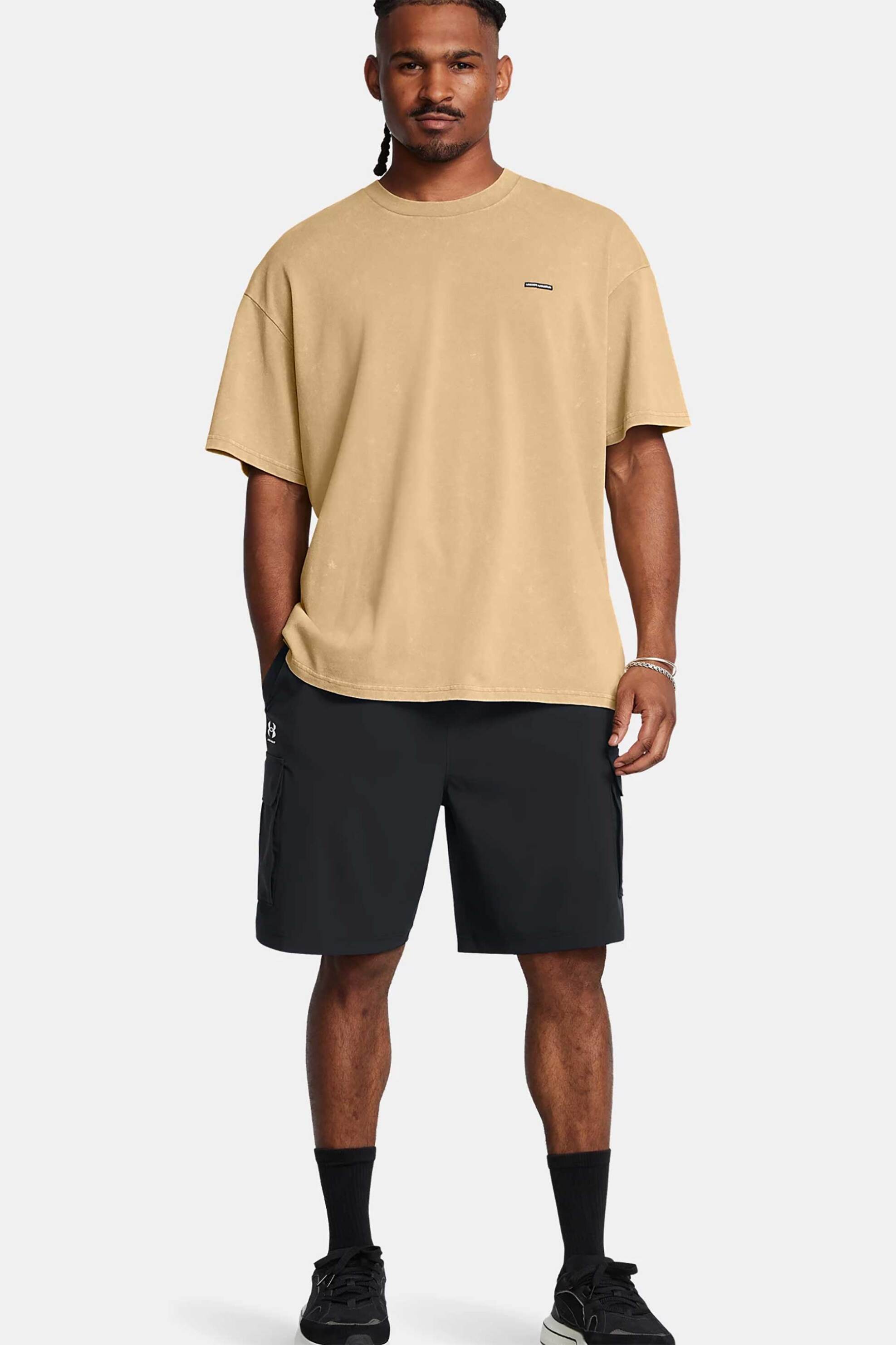 Under Armour ανδρική βερμούδα cargo Loose Fit - 1386560 Μαύρο