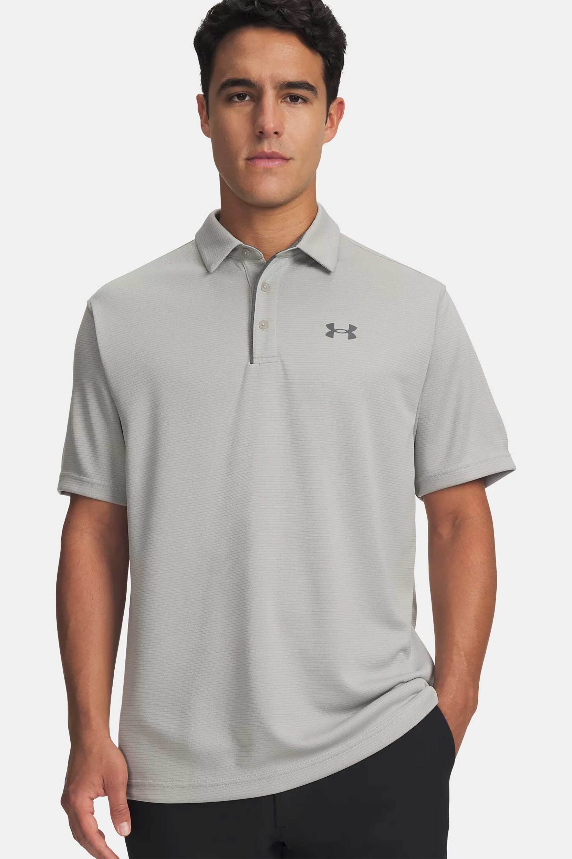 Under Armour ανδρική μπλούζα πόλο με monogram Loose Fit "UA Tech™" - 1290140 Γκρι