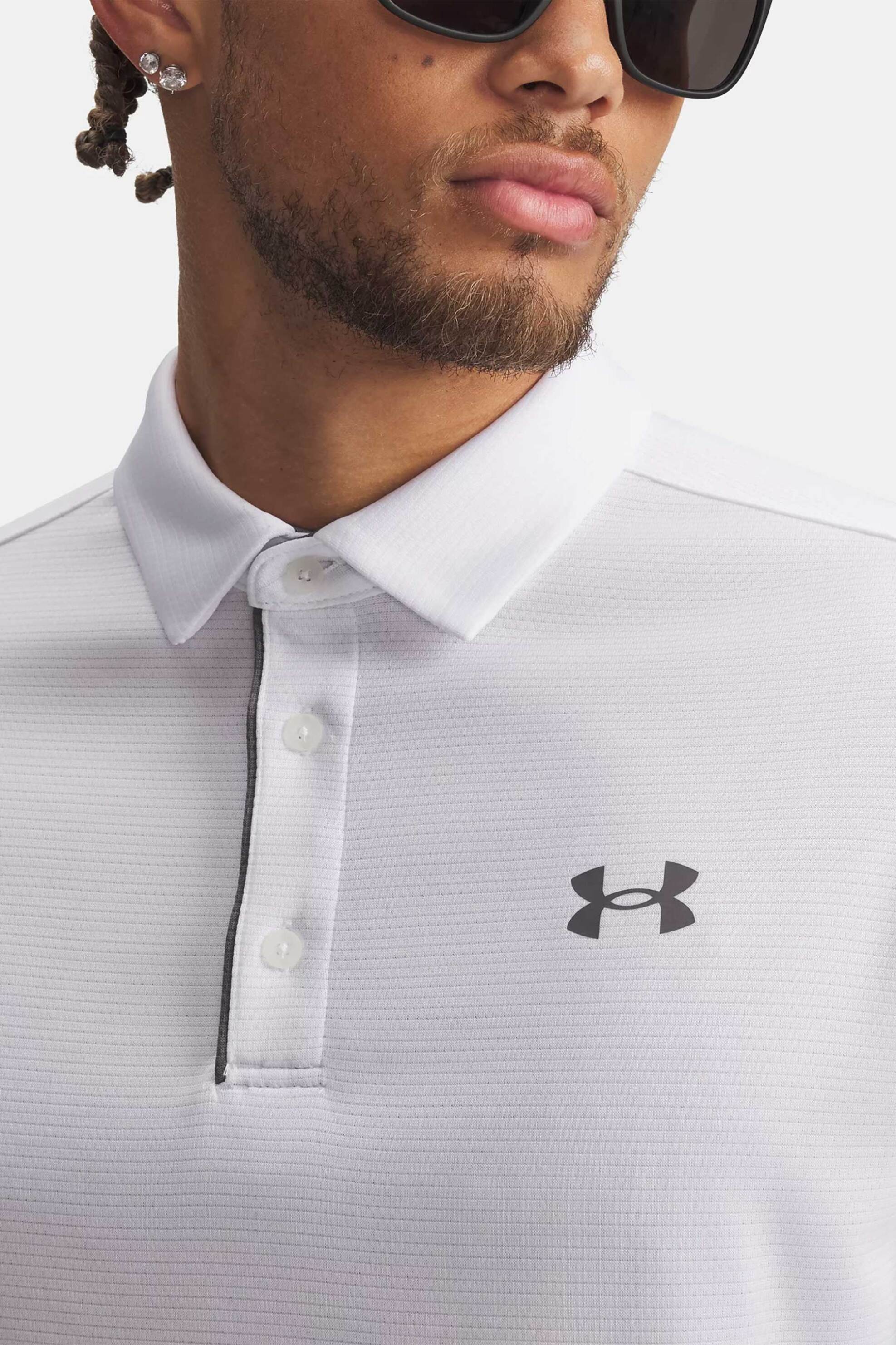 Under Armour ανδρική μπλούζα πόλο με monogram Loose Fit "UA Tech™" - 1290140 Λευκό φωτογραφία