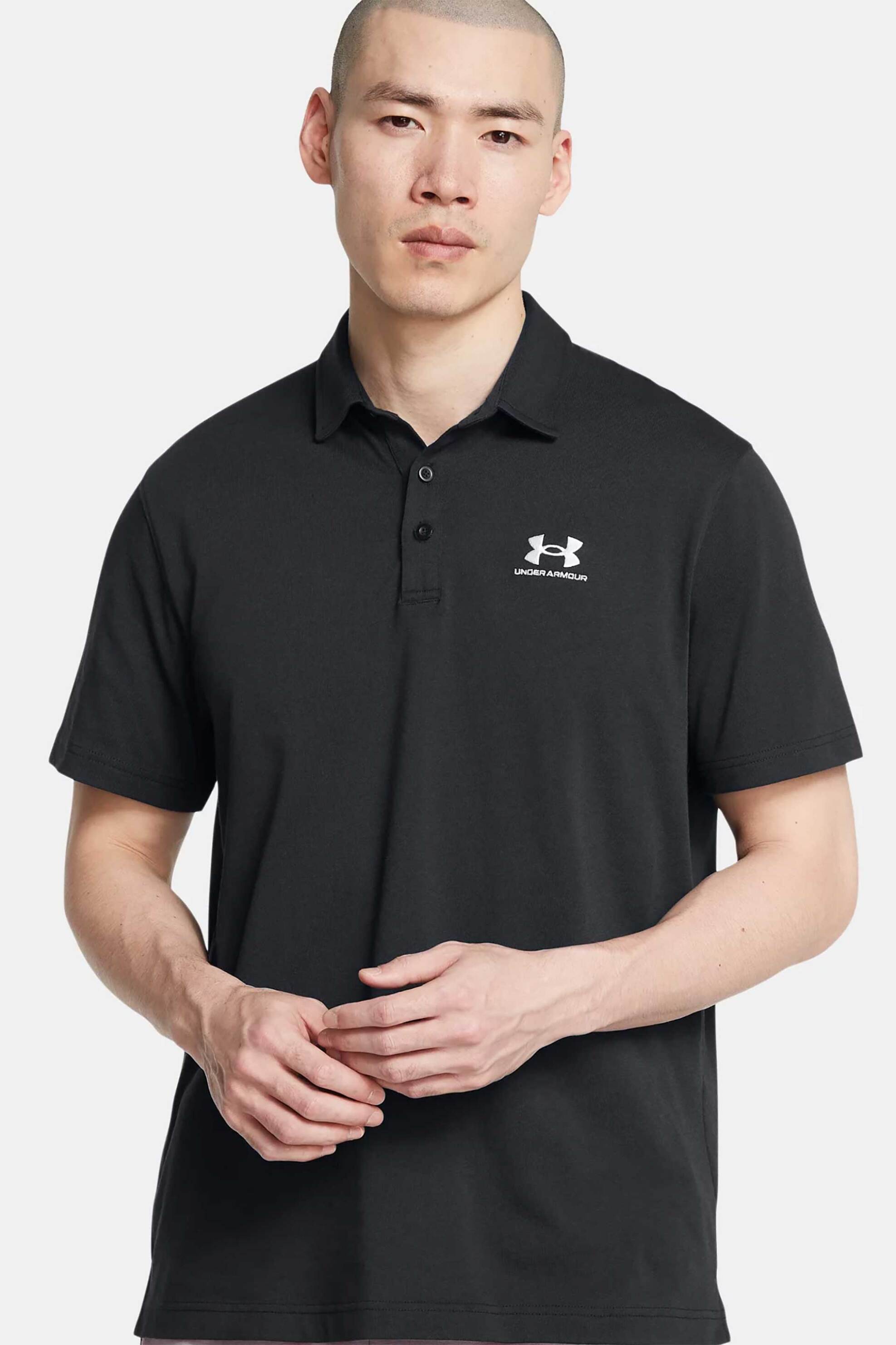 Under Armour ανδρική μπλούζα πόλο με λογότυπο Loose Fit "UA Icon" - 1386608 Μαύρο