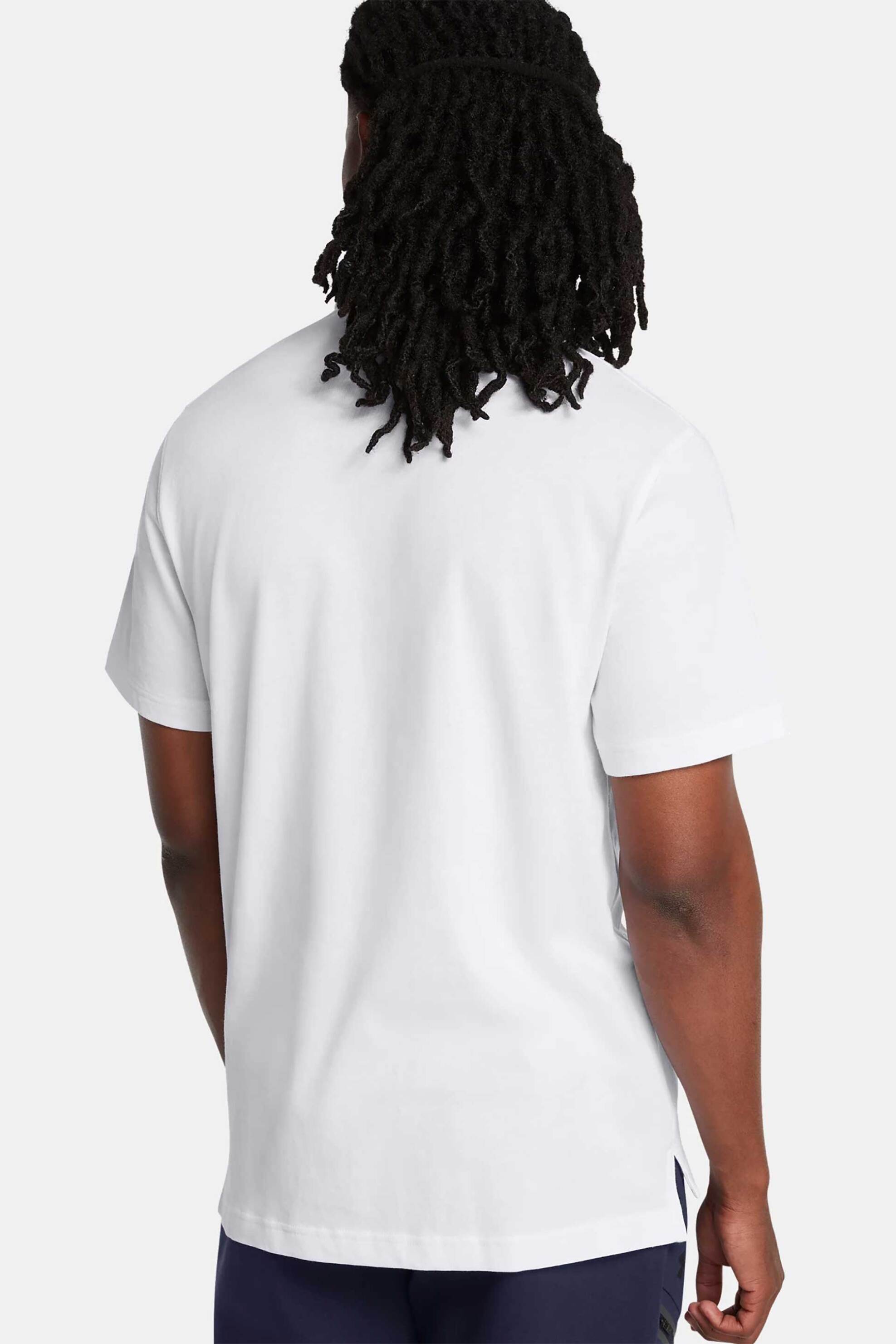 Under Armour Ανδρική Μπλούζα Πόλο με Λογότυπο Loose Fit Ua Icon - 1386608 Λευκό