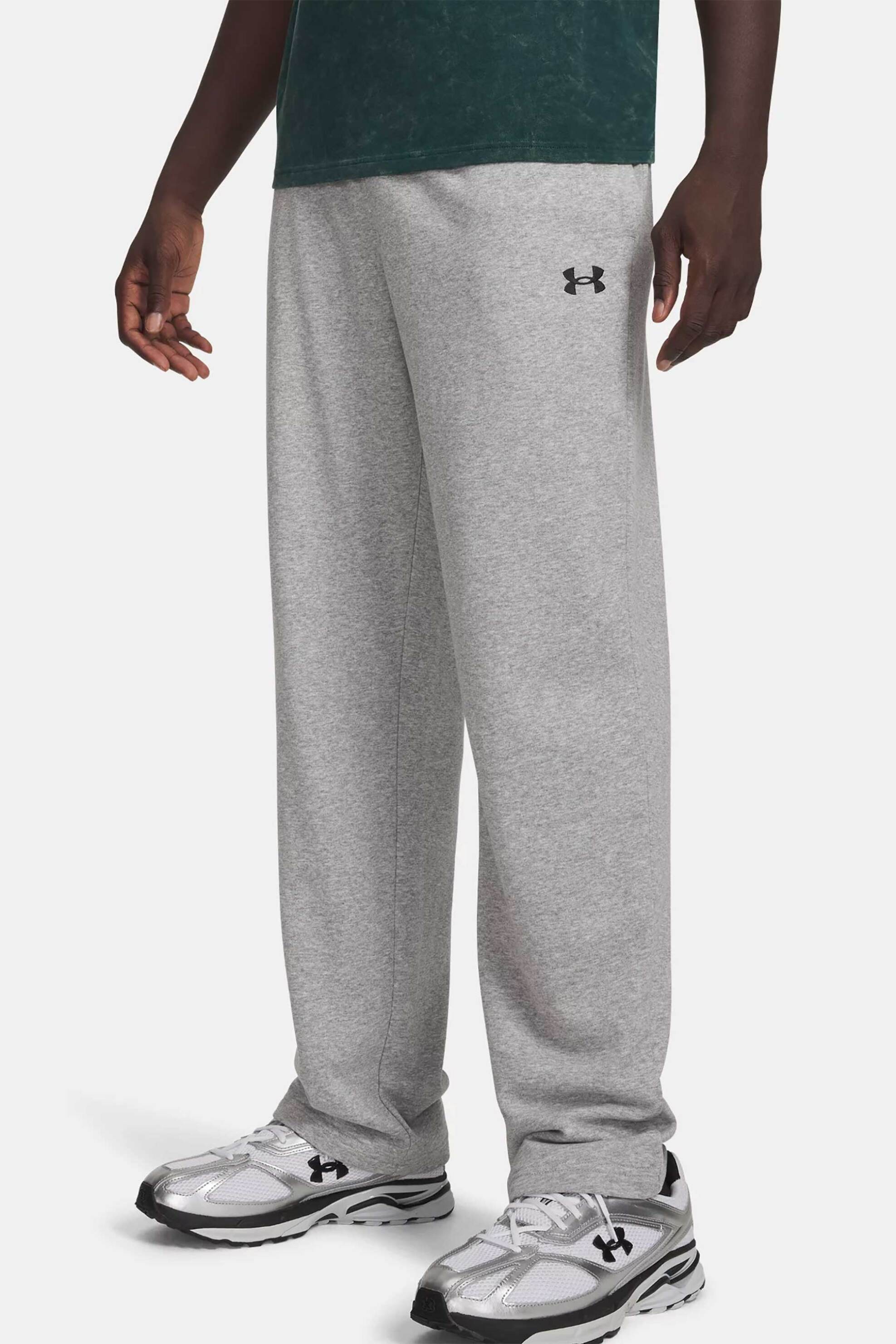 Under Armour ανδρικό παντελόνι φόρμας με κεντημένο λογότυπο Loose Fit "UA Rival Lightweight" - 6009344 Γκρι φωτογραφία