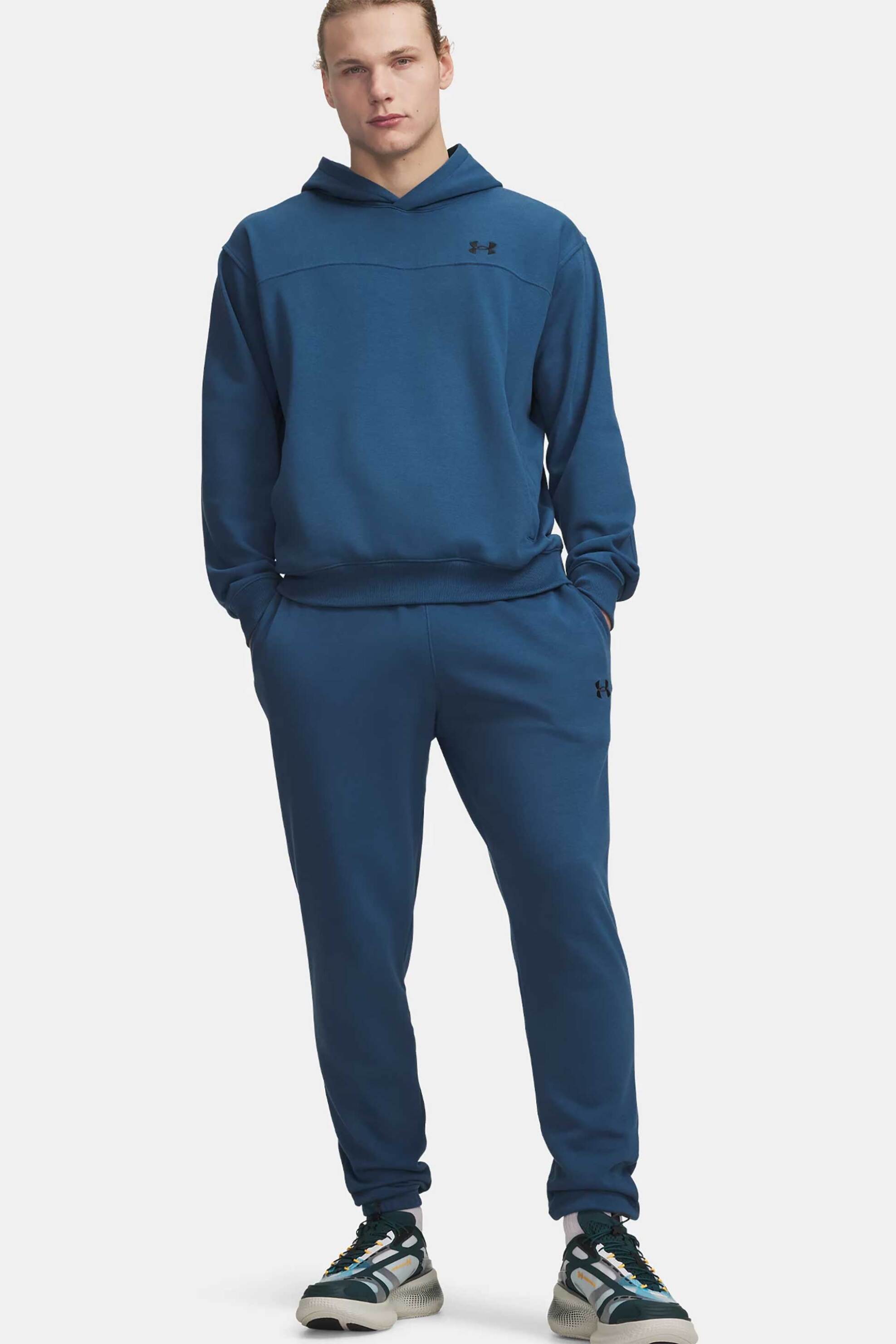 Under Armour ανδρικό παντελόνι φόρμας με κεντημένο λογότυπο Loose Fit "UA Rival Lightweight" - 6014638 Μπλε