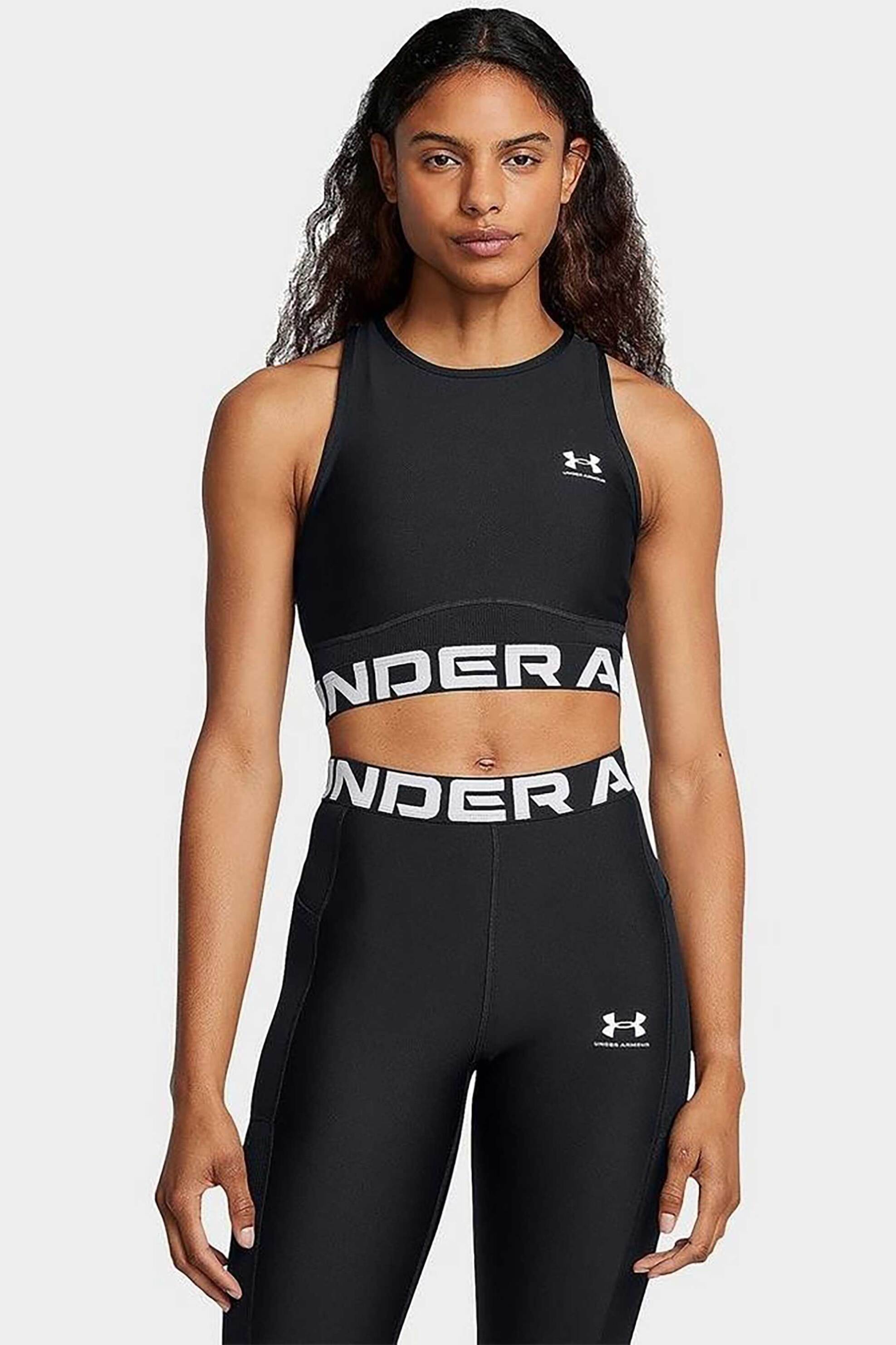  Under Armour γυναικείο αμάνικο μπουστάκι με ελαστικό τελείωμα Slim Fit - 1388694 Μαύρο 2025