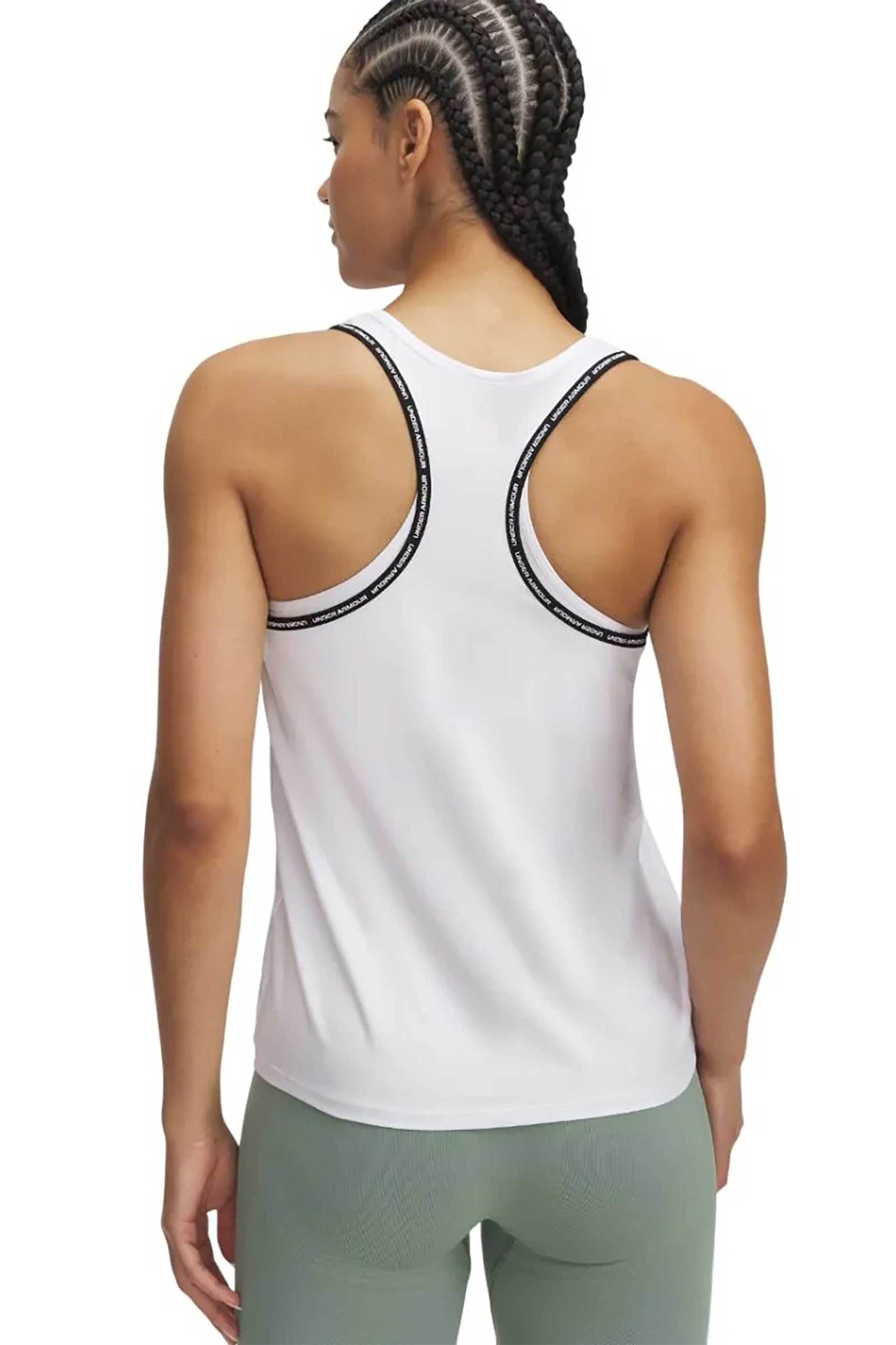 Under Armour Γυναικείο Αθλητικό Τοπ Αμάνικο - 1389851 Λευκό