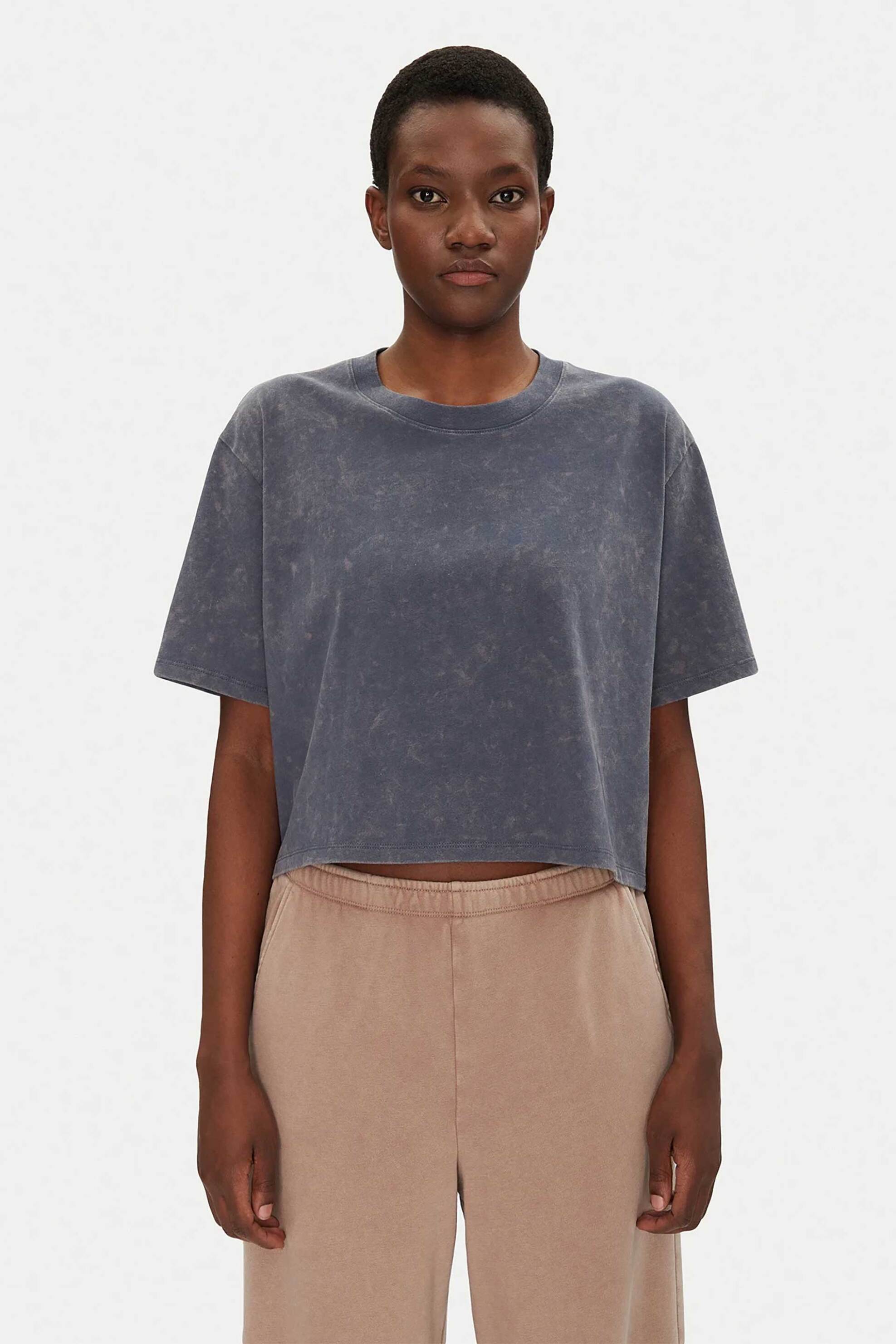 UNDER ARMOUR Under Armour γυναικείο T-shirt cropped μονόχρωμο - 1389724 Μπλε Σκούρο