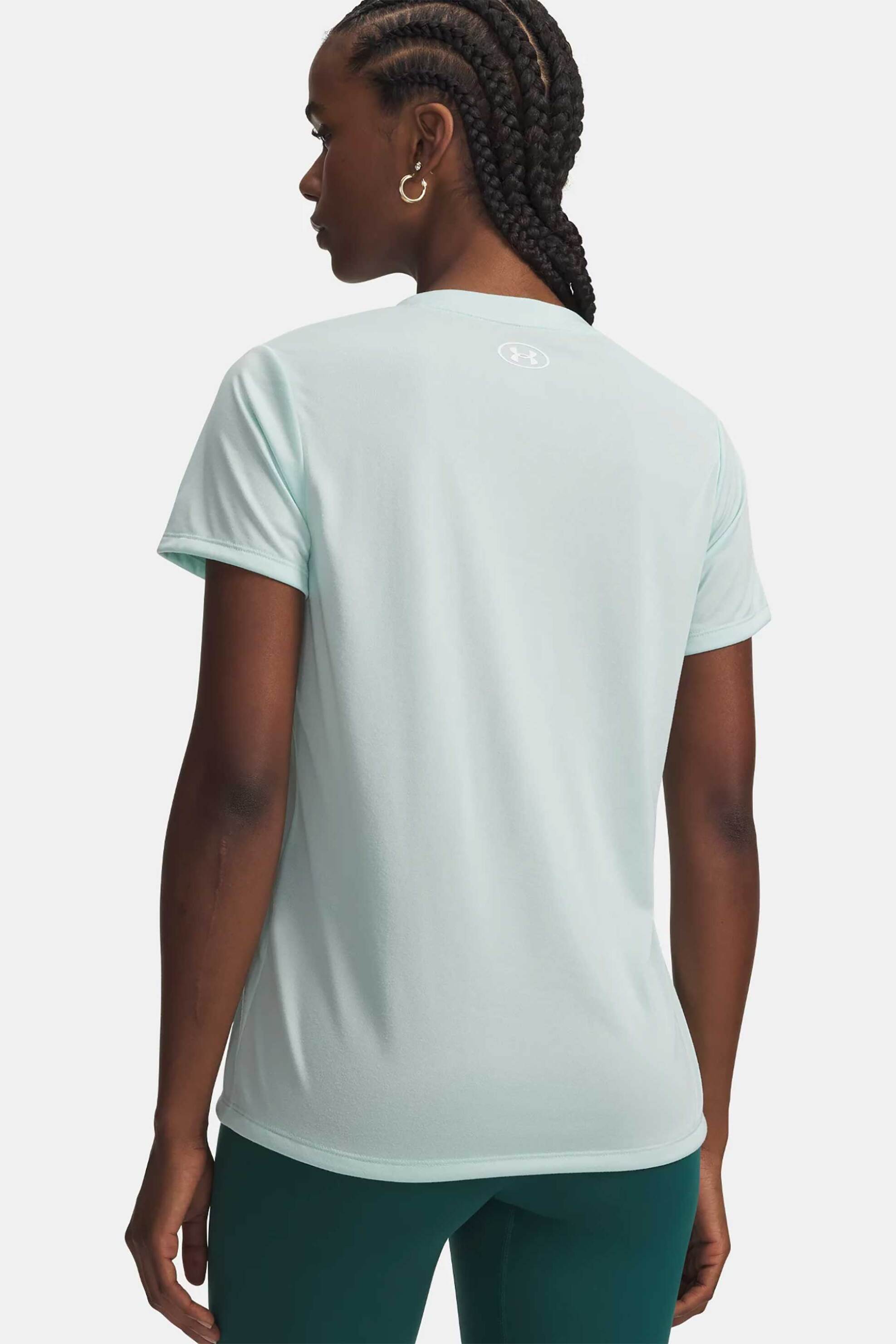 Under Armour Γυναικείο T-Shirt με Λογότυπο Loose Fit Ua Tech - 1384229 Πράσινο Μέντας