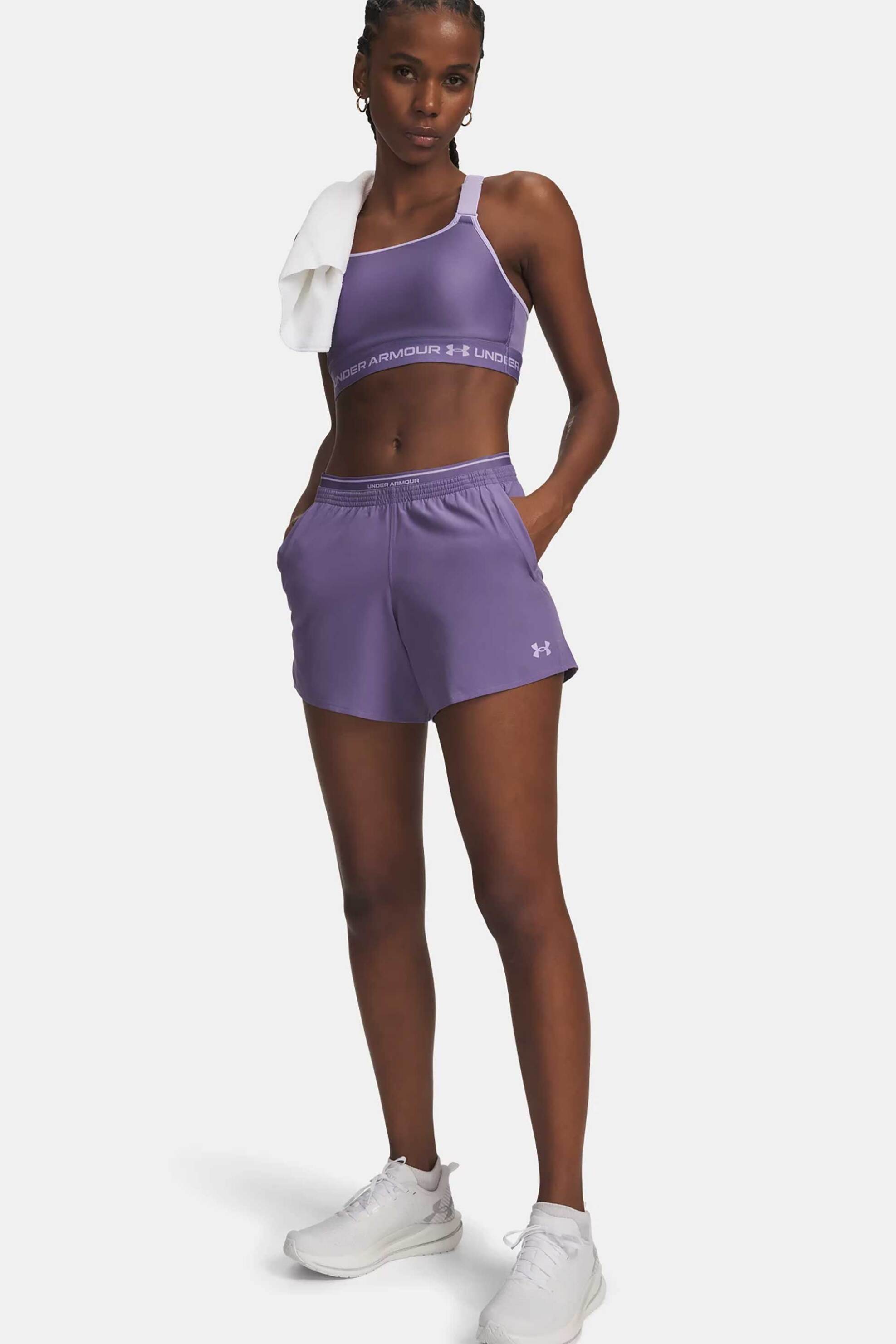 Under Armour γυναικείο σορτς με λογότυπο Loose Fit "UA Vanish Woven" - 6009966 Μοβ