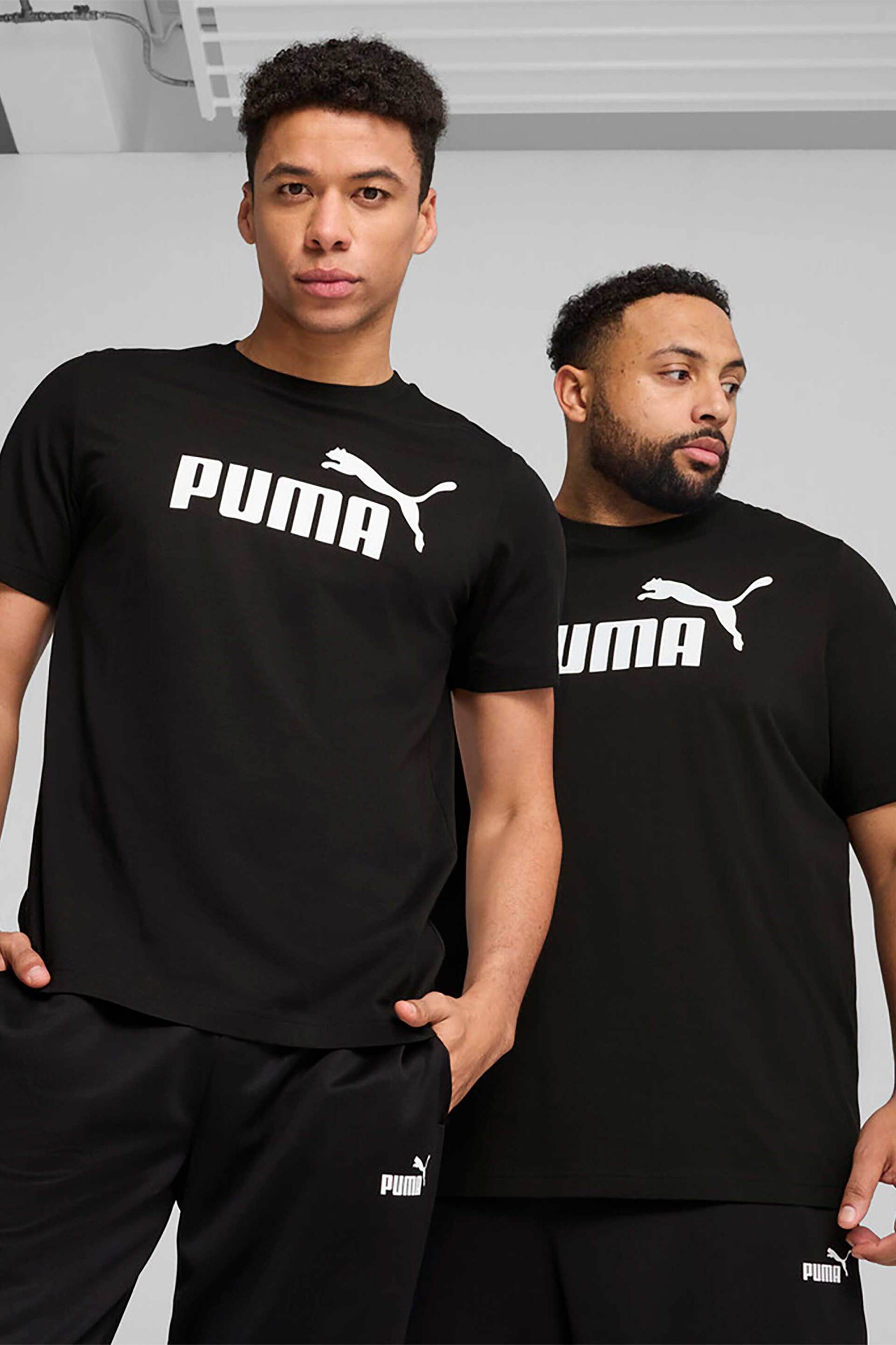 PUMA Puma ανδρικό T-shirt με logo print Regular Fit "ESS No. 1" - 682532 Μαύρο