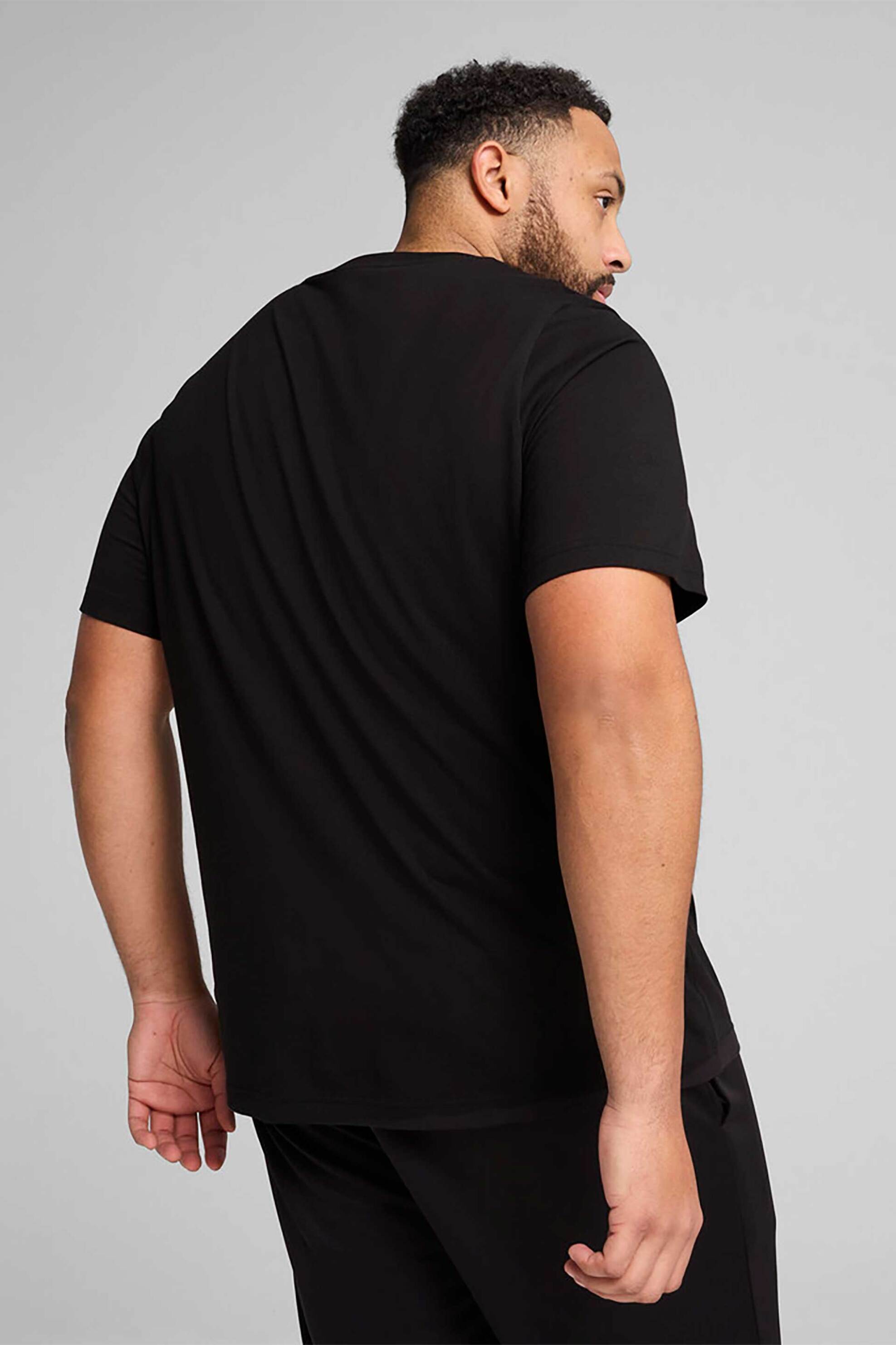 Puma ανδρικό T-shirt με logo print Regular Fit "ESS No. 1" - 682532 Μαύρο φωτογραφία