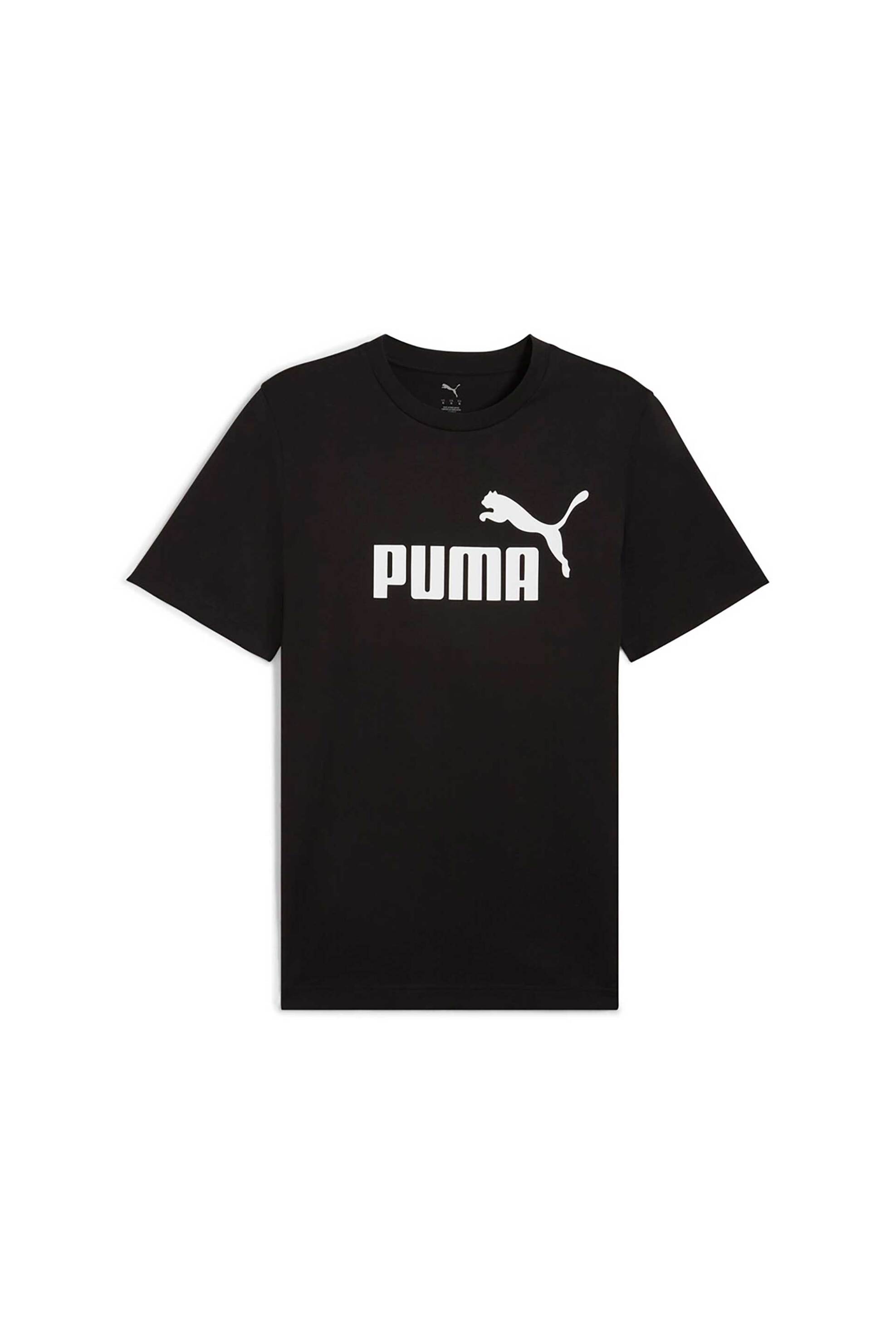 Puma ανδρικό T-shirt με logo print Regular Fit "ESS No. 1" - 682532 Μαύρο φωτογραφία