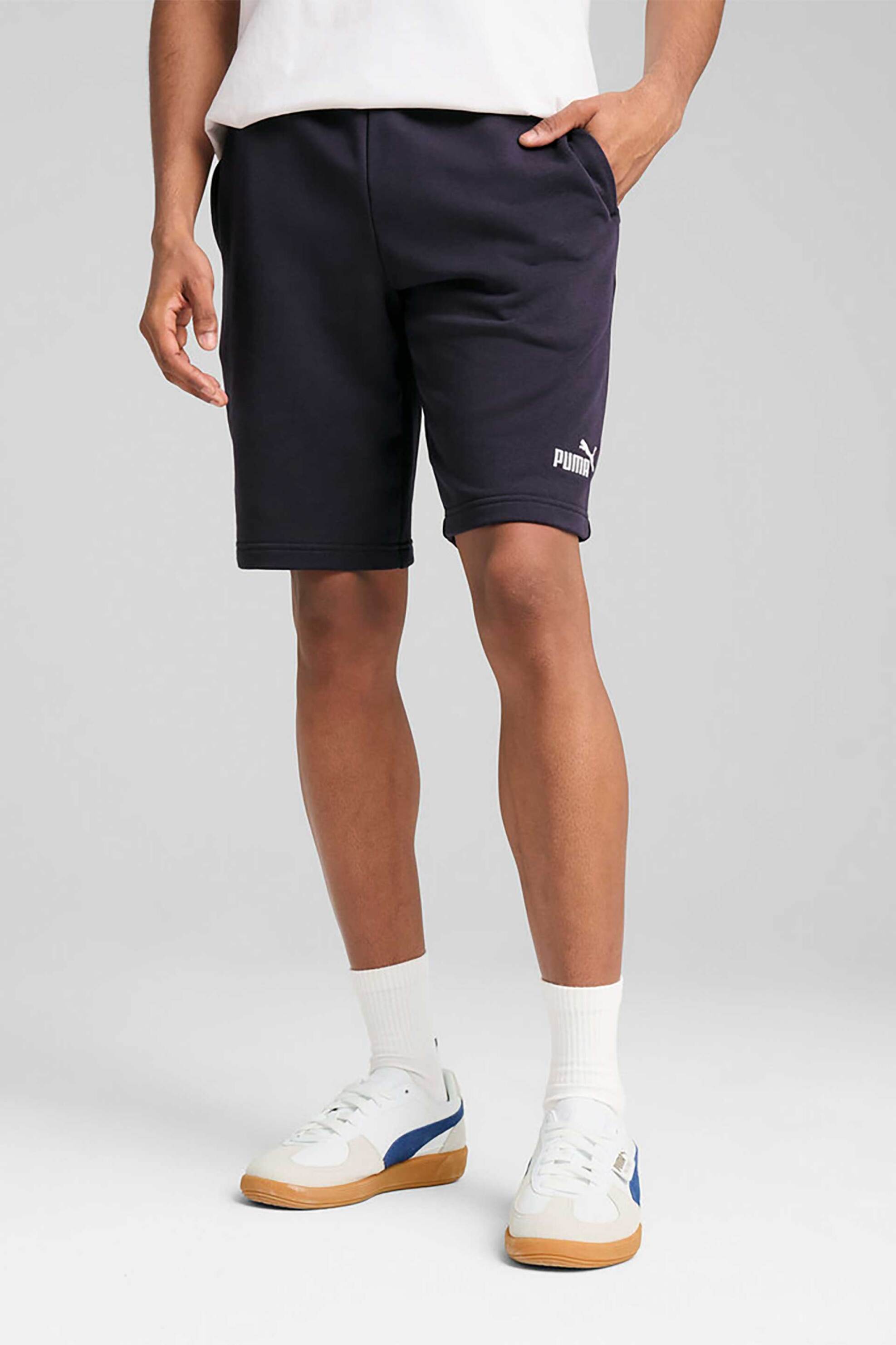 Puma ανδρική βερμούδα γυμναστικής με λογότυπο "ESS No. 1" - 682594 Πετρόλ φωτογραφία
