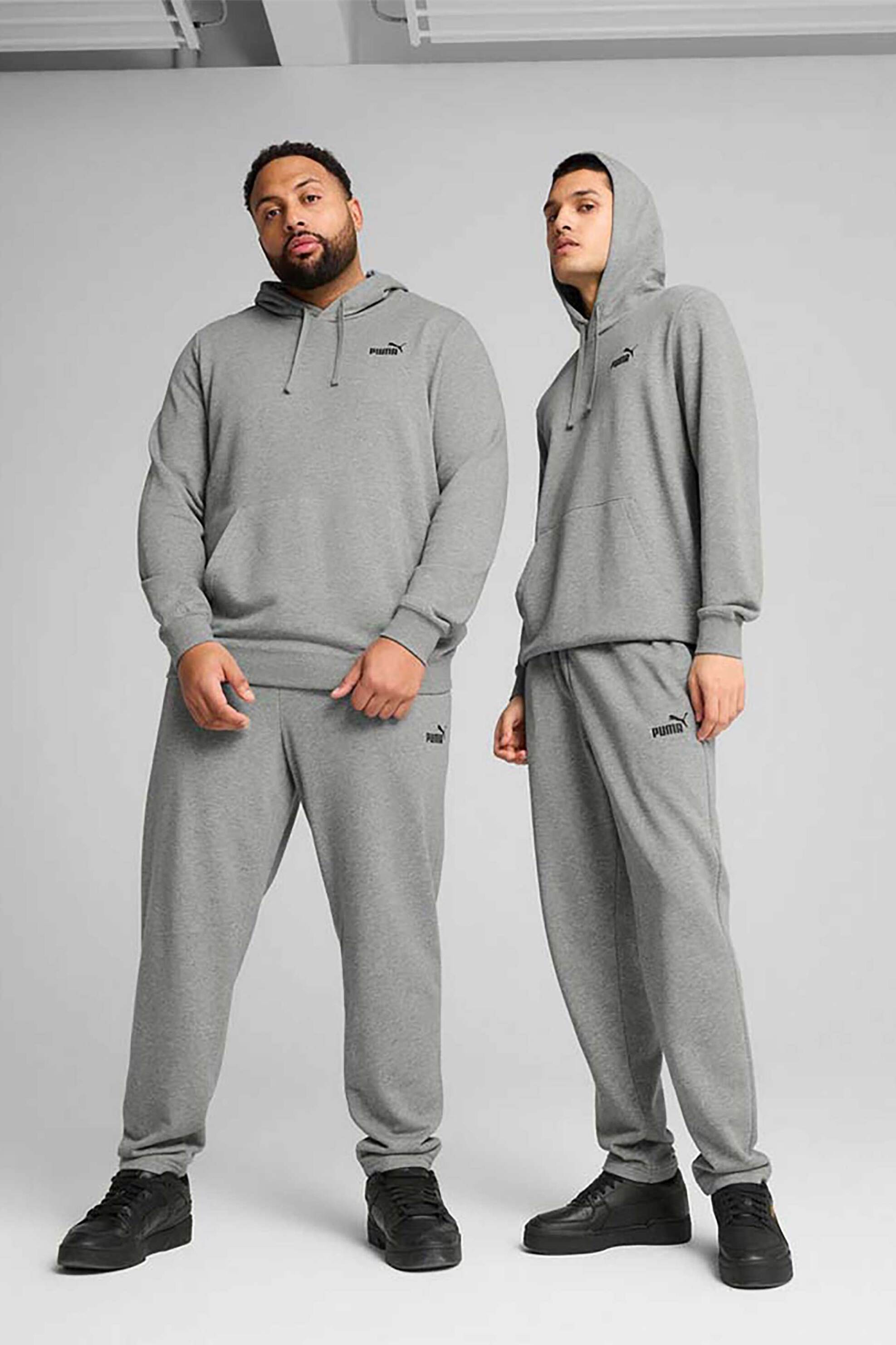 Puma ανδρικό παντελόνι φόρμας με λογότυπο "Essential No.1" - 682612 Γκρι