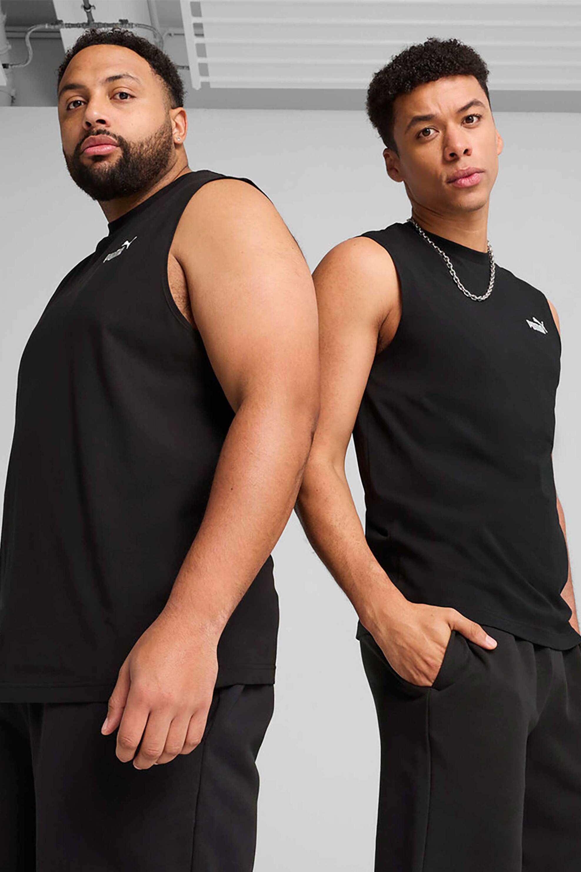 PUMA Puma ανδρική αμάνικη μπλούζα "ESS No. 1" - 682626 Μαύρο