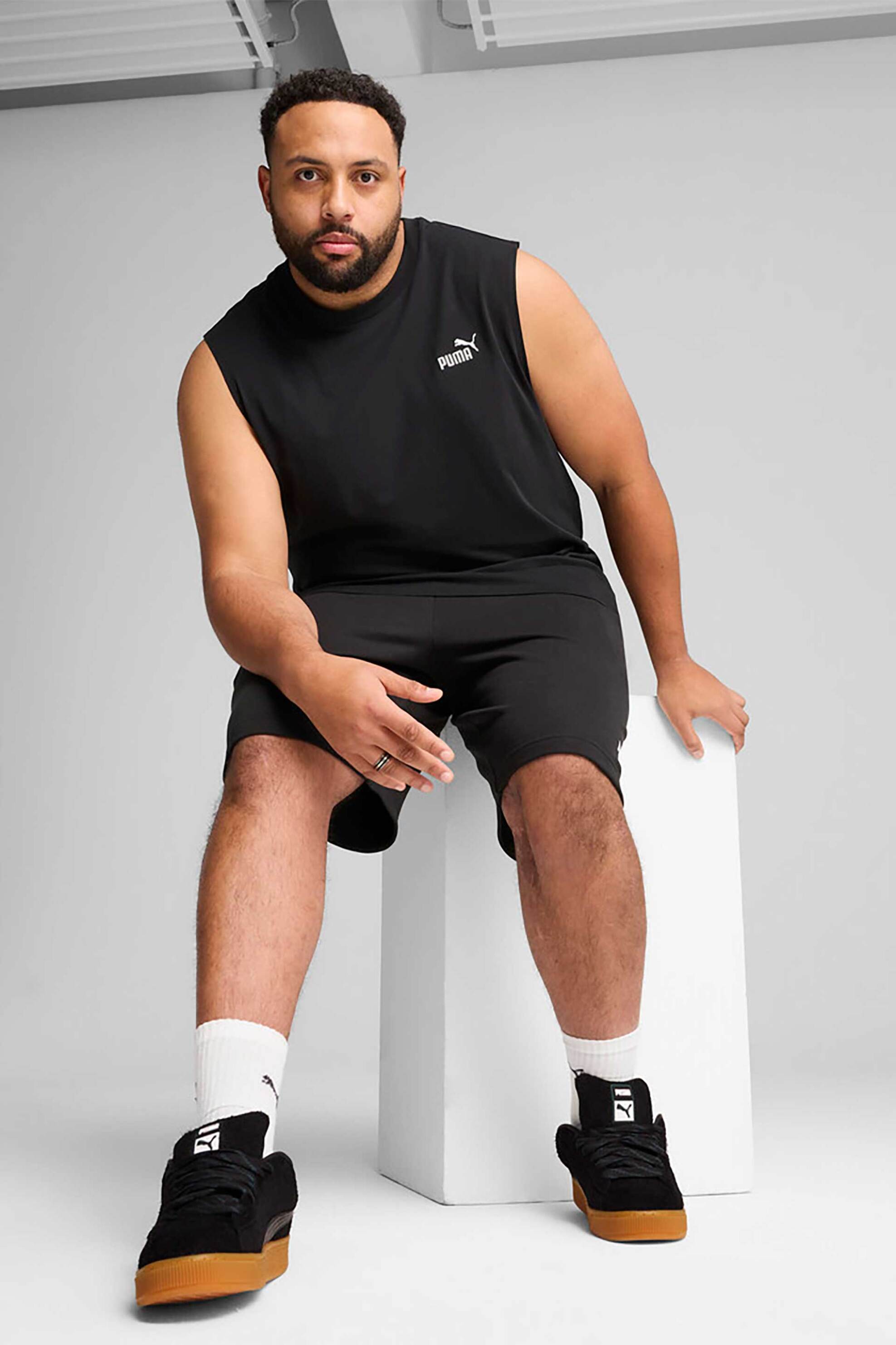 Puma ανδρική αμάνικη μπλούζα "ESS No. 1" - 682626 Μαύρο φωτογραφία