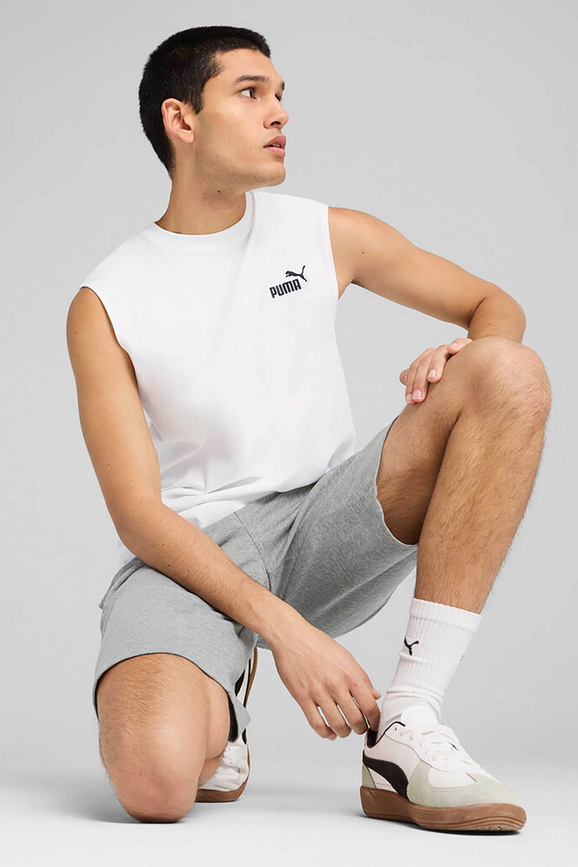 Puma ανδρική αμάνικη μπλούζα "ESS No. 1" - 682626 Λευκό φωτογραφία