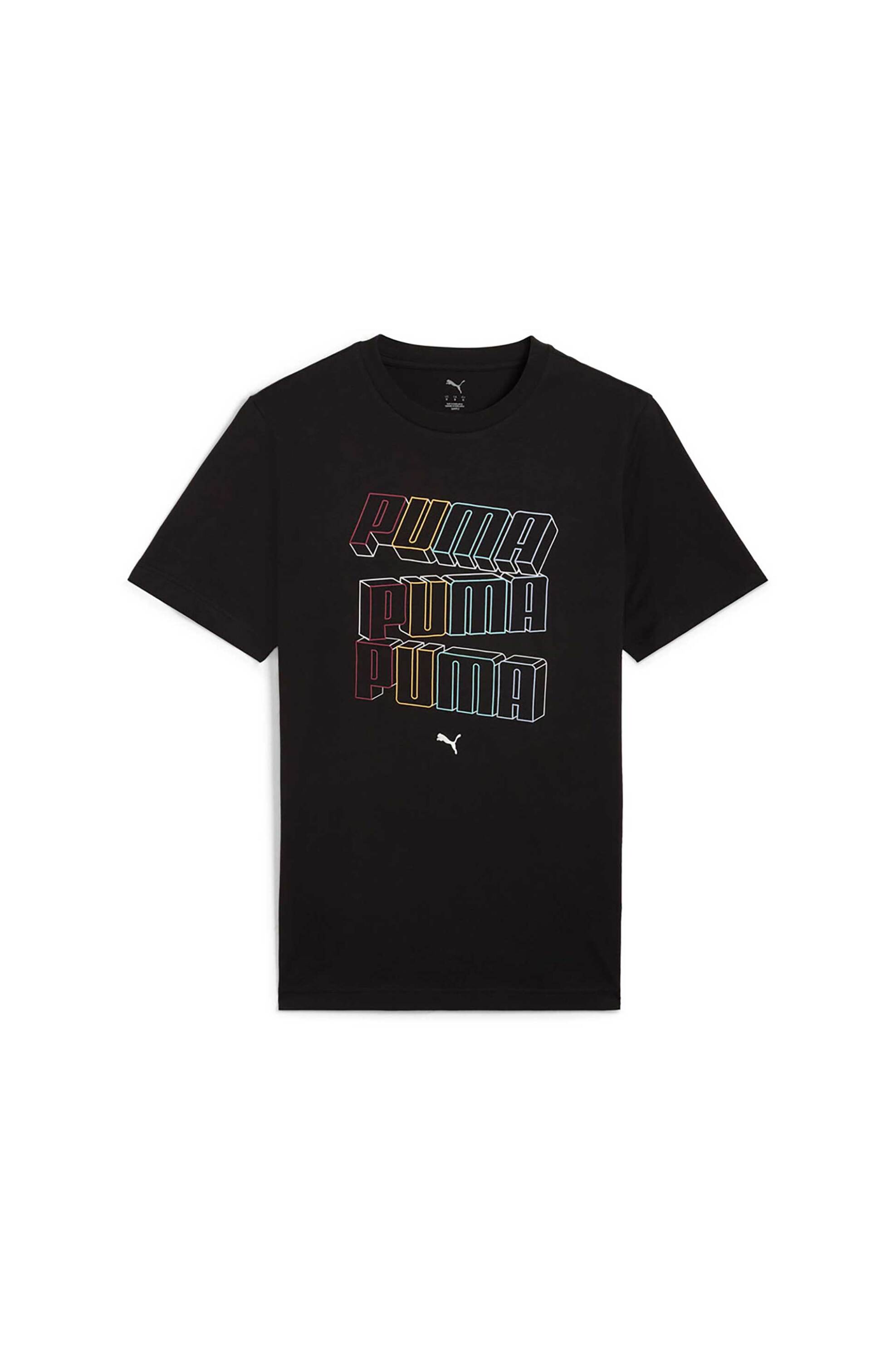 PUMA Puma ανδρικό T-shirt με logo print "Ess Logo Lab Hog" - 684664 Μαύρο