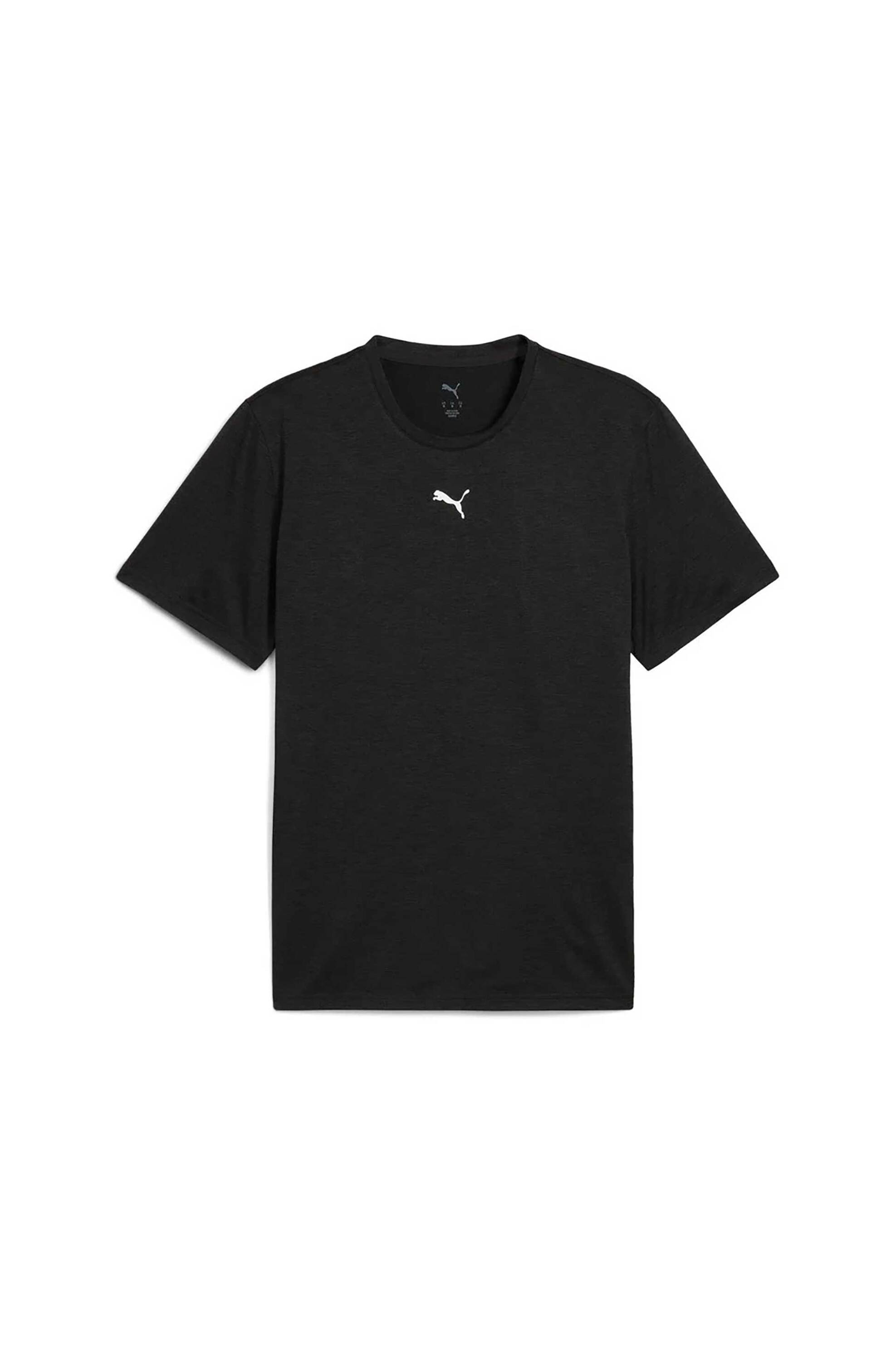 Puma Ανδρικό T-Shirt με Λογότυπο Essential Heather Cat - 525920 Μαύρο