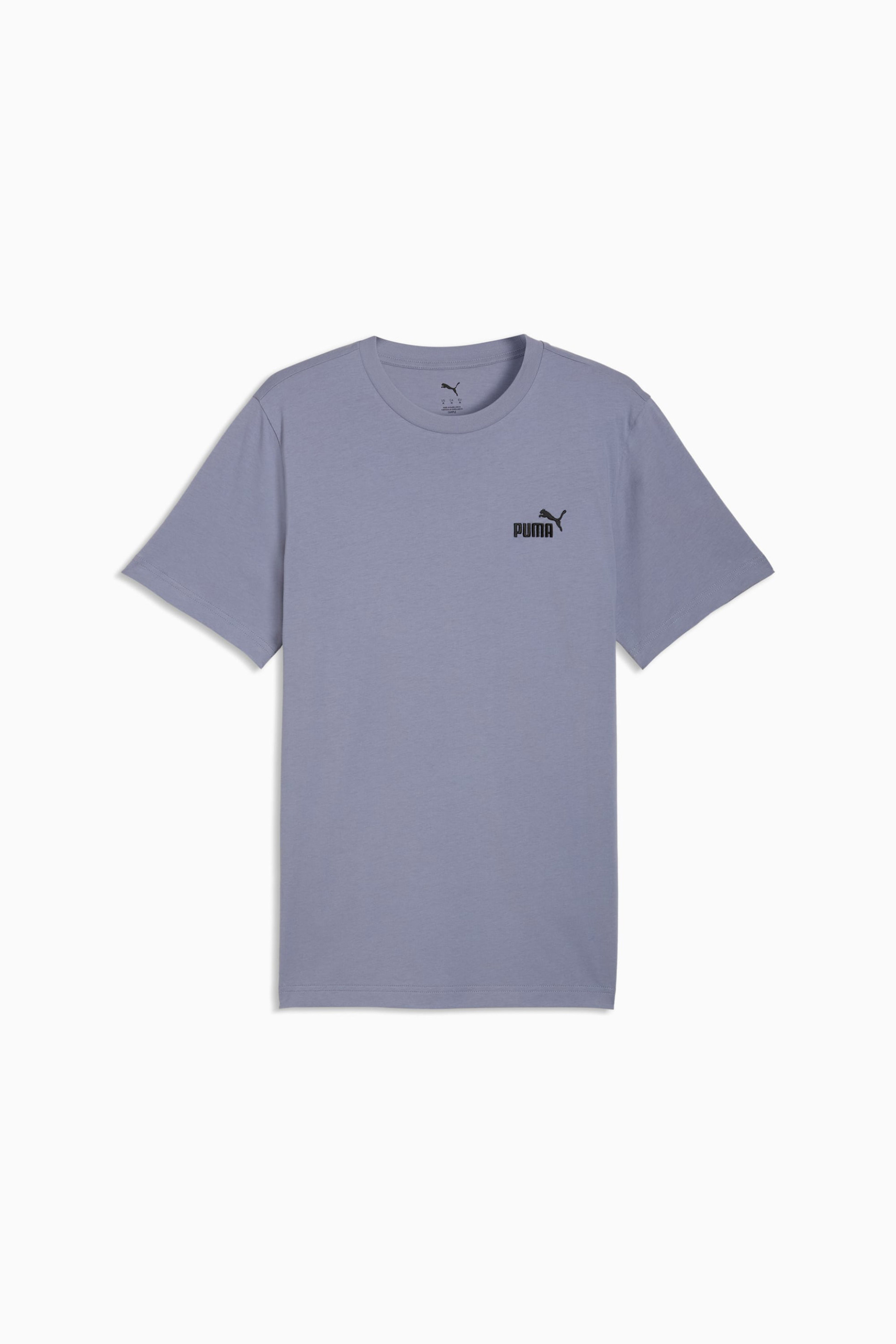 Puma Ανδρικό T-Shirt με Λογότυπο Regular Fit Essential Small No 1 - 682535 Γκρι Γαλάζιο