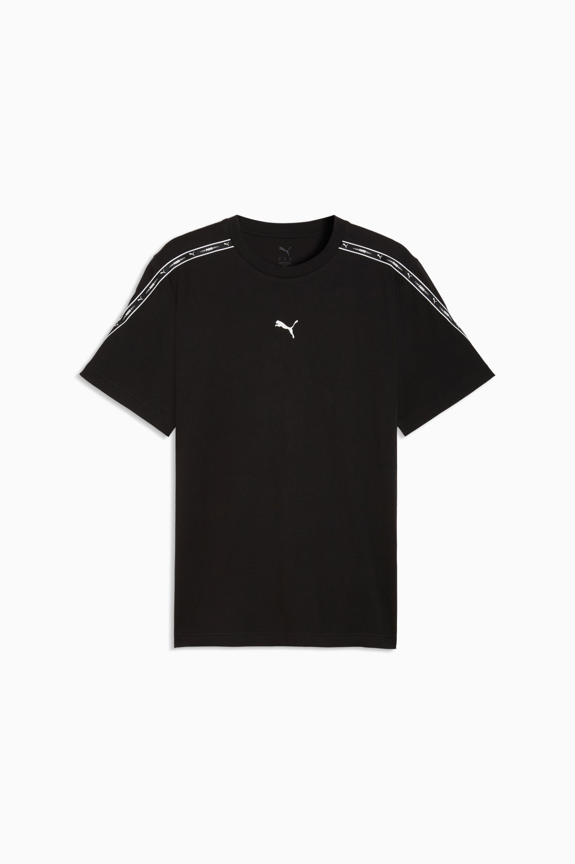 Puma Ανδρικό T-Shirt με Λογότυπο Regular Fit Essential Tape - 691693 Μαύρο