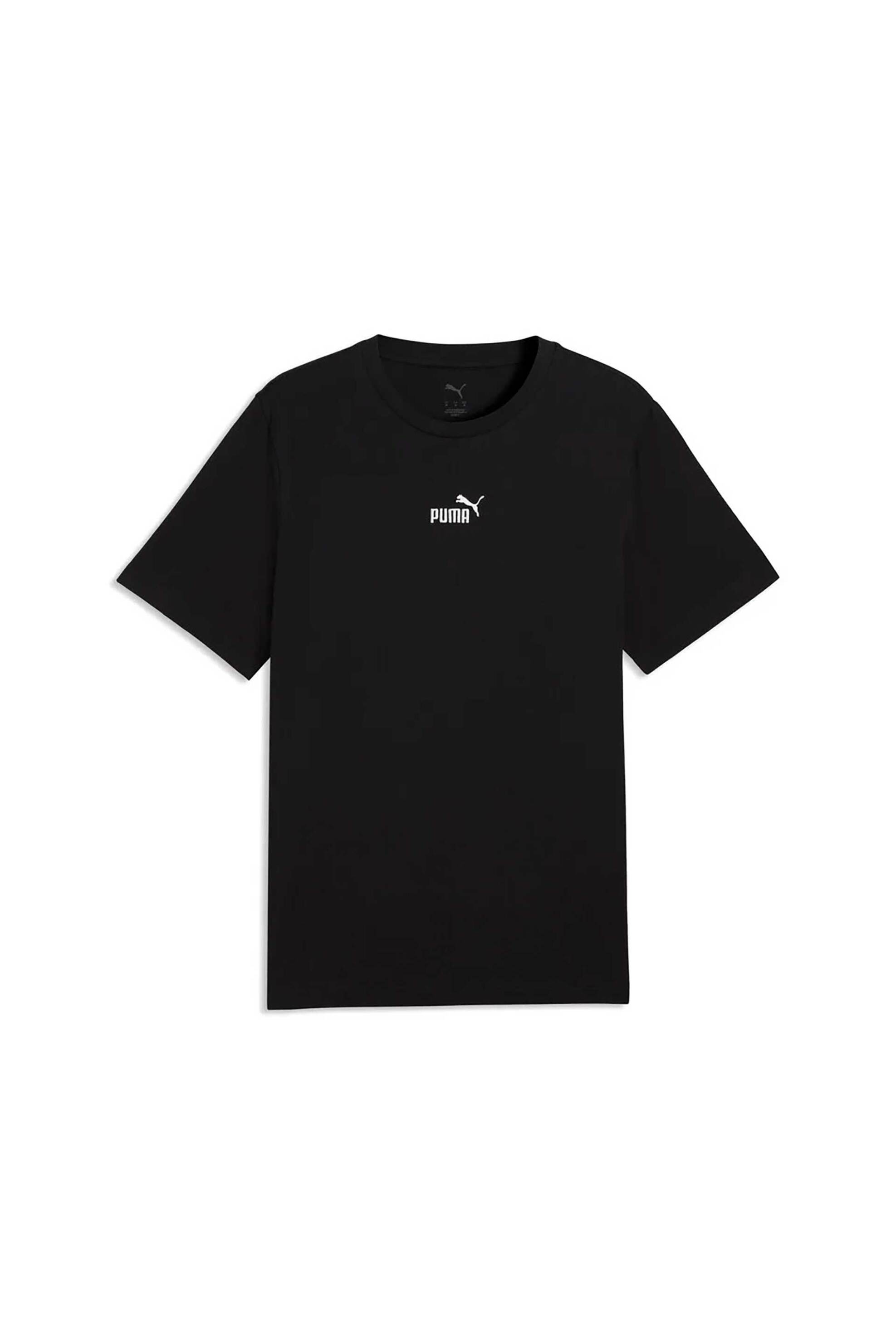 Puma Ανδρικό T-Shirt με Λογότυπο Regular Fit Essential Small No 1 - 692912 Μαύρο