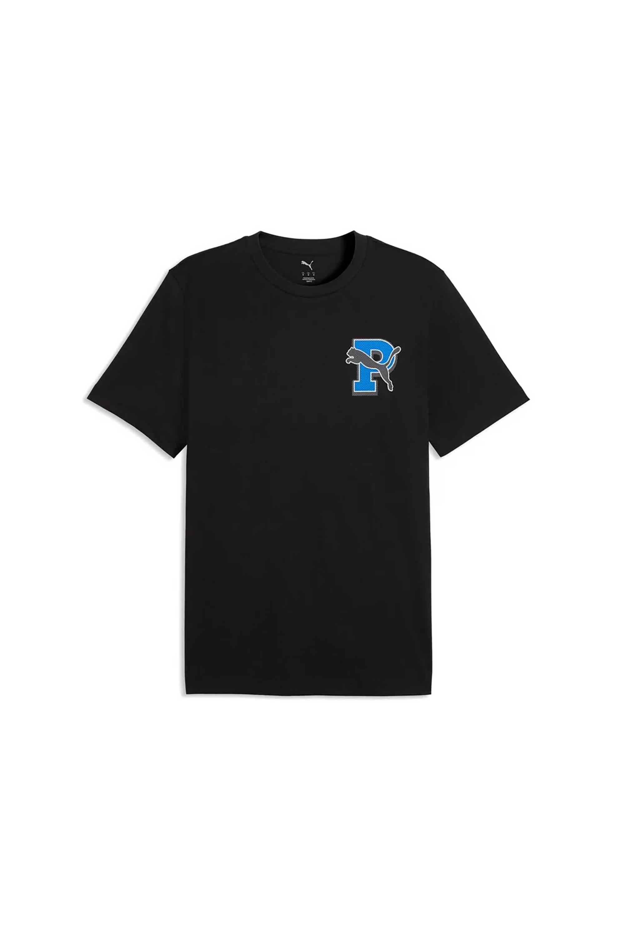 Puma Ανδρικό T-Shirt με Print Regular Fit Graphic Varsity - 691776 Μαύρο