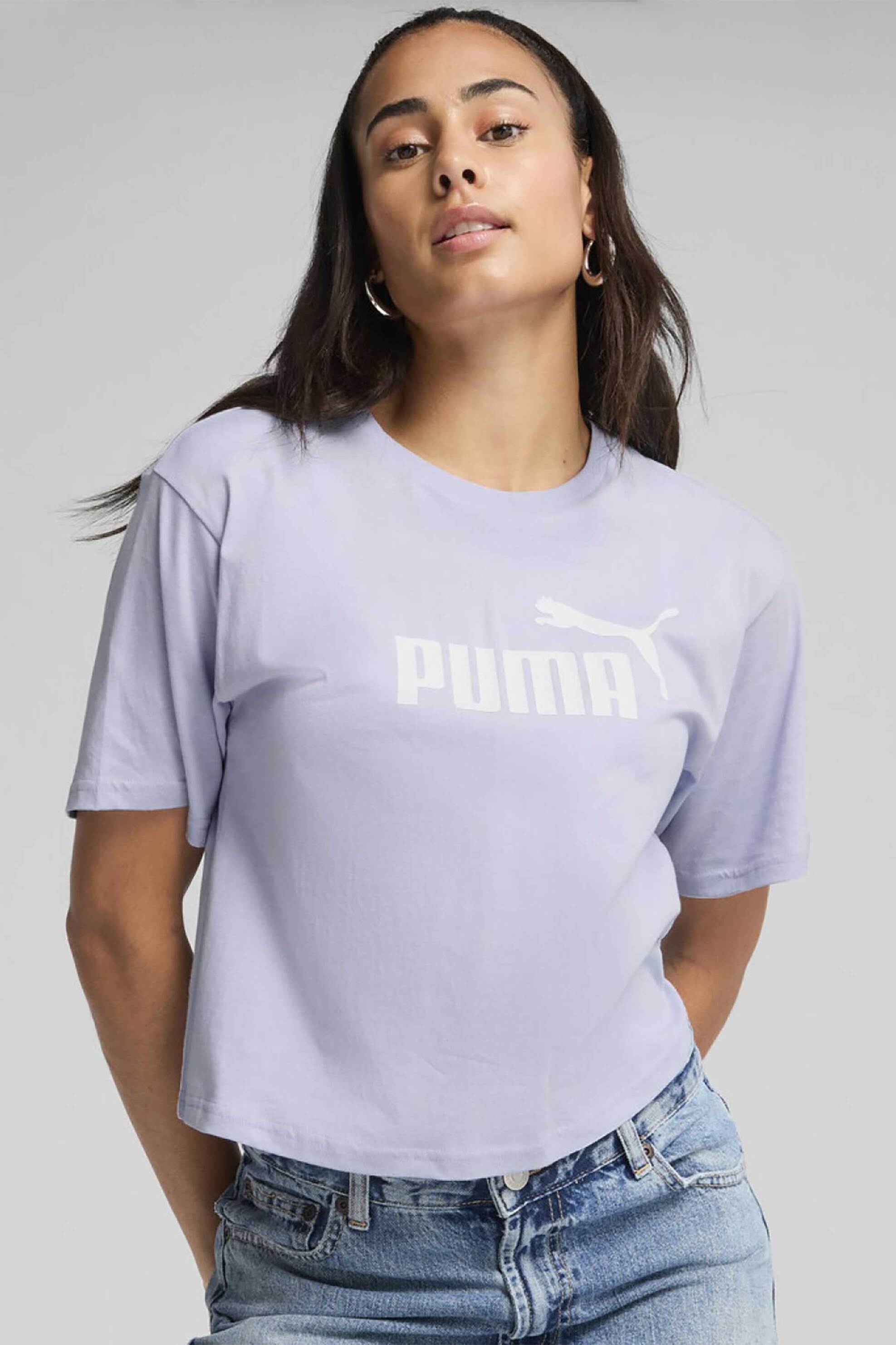 PUMA Puma γυναικείο αθλητικό T-shirt Relaxed Fit "W ESS" - 684972 Λιλά