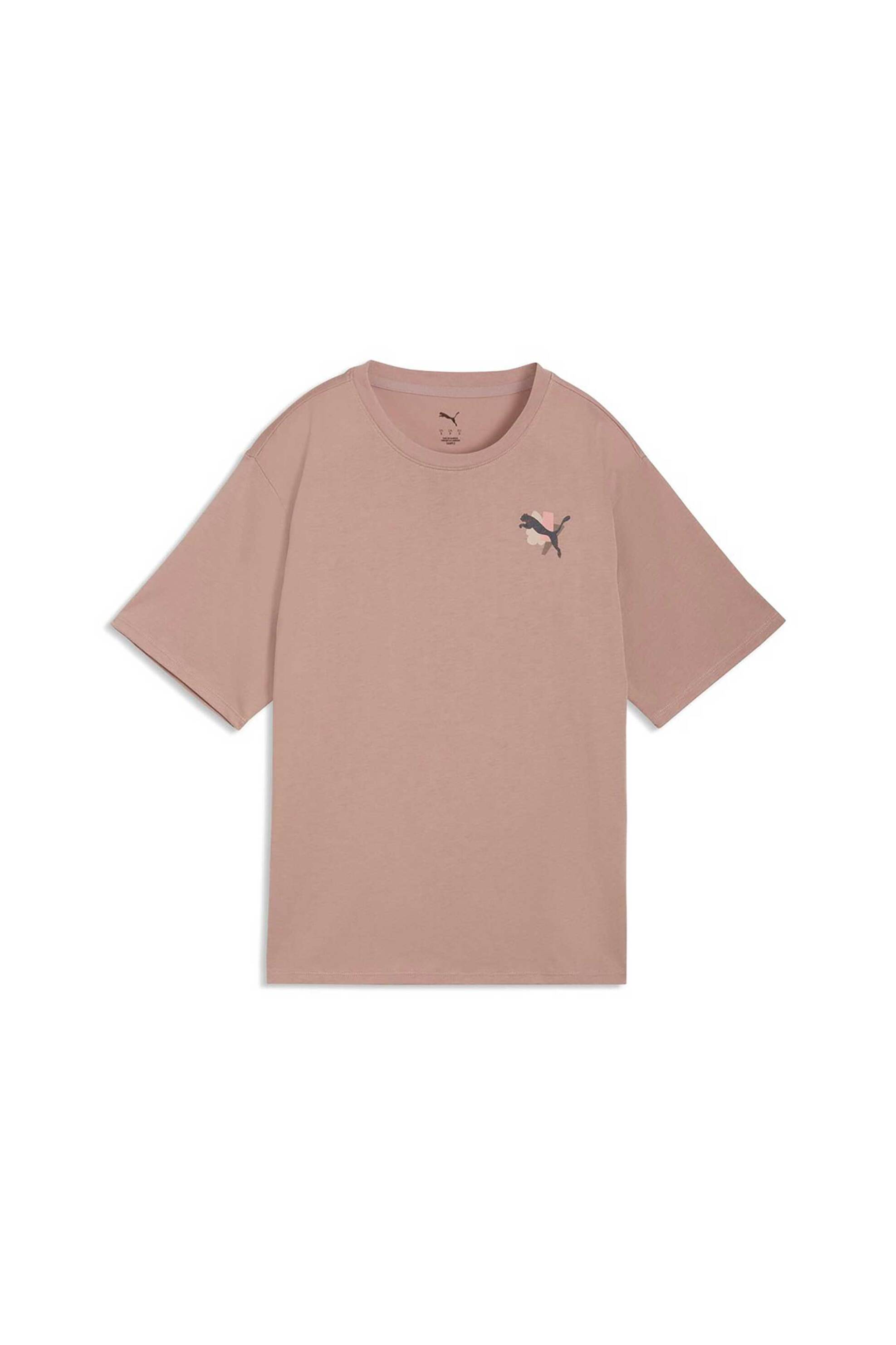 Puma γυναικείο T-shirt με λογότυπο Regular Fit “Puma Cat Graphic” – 528490 Σάπιο Μήλο