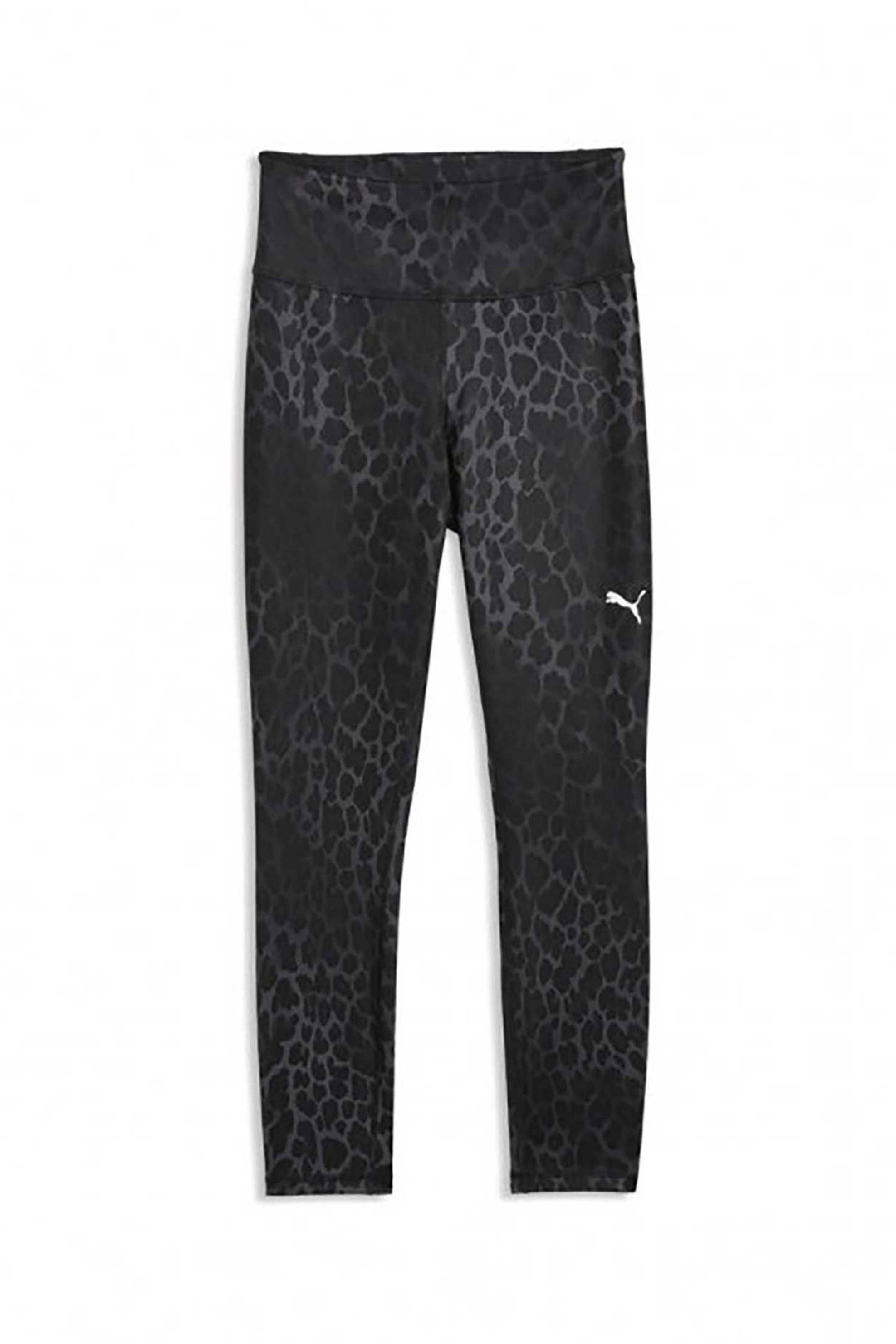 Puma Γυναικείο Κολάν Γυμναστικής με Animal Print W Tad Essential - 528515 Μαύρο