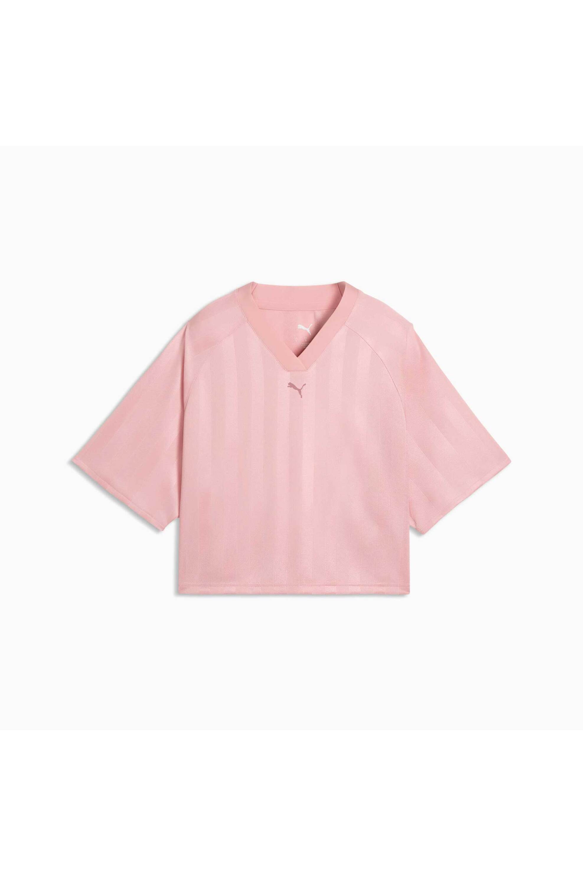 Puma Γυναικείο T-Shirt με Λογότυπο Relaxed Fit League Training - 528483 Ροζ