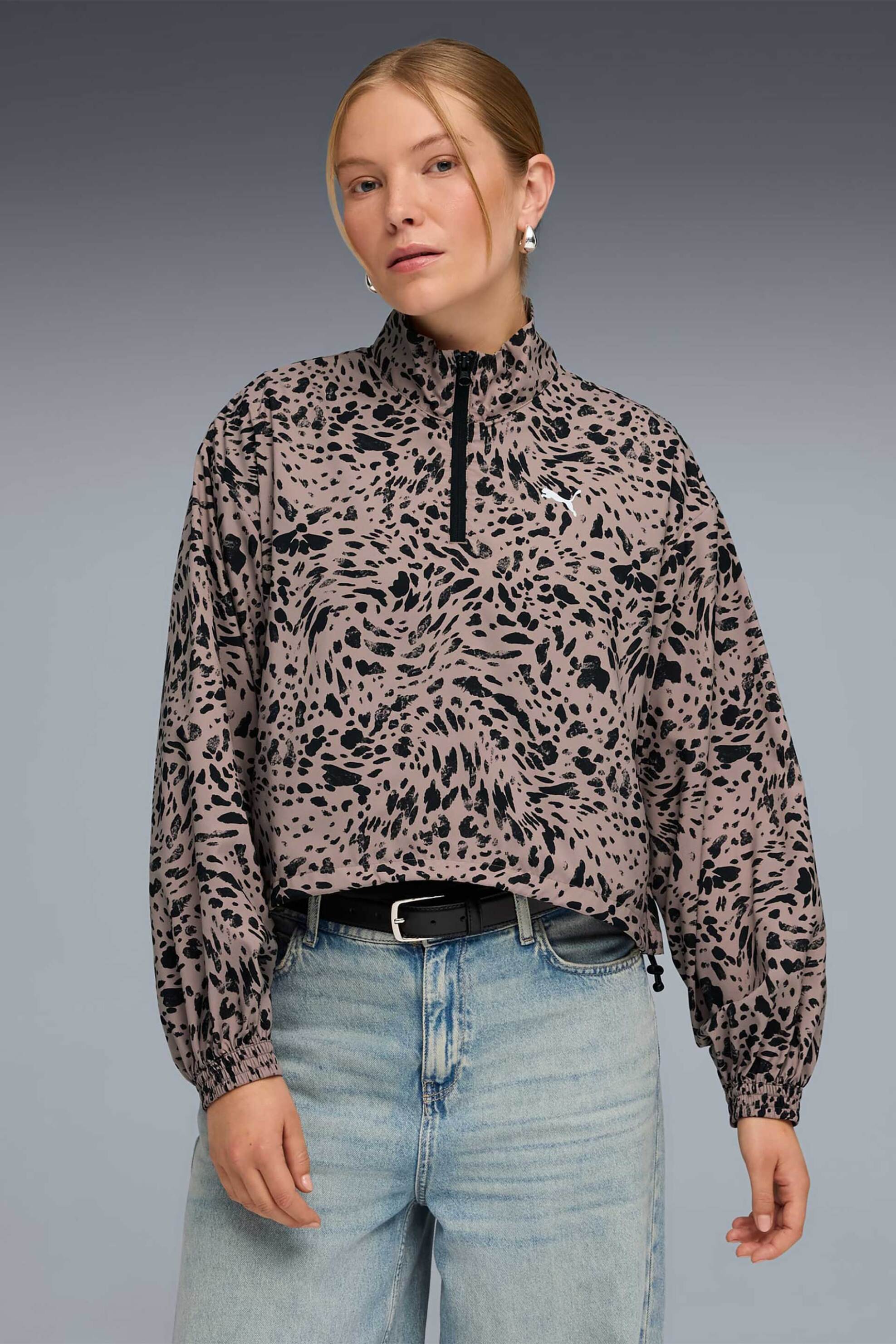 Puma γυναικείο jacket "Essentials Animal Print" - 692465 Σάπιο Μήλο
