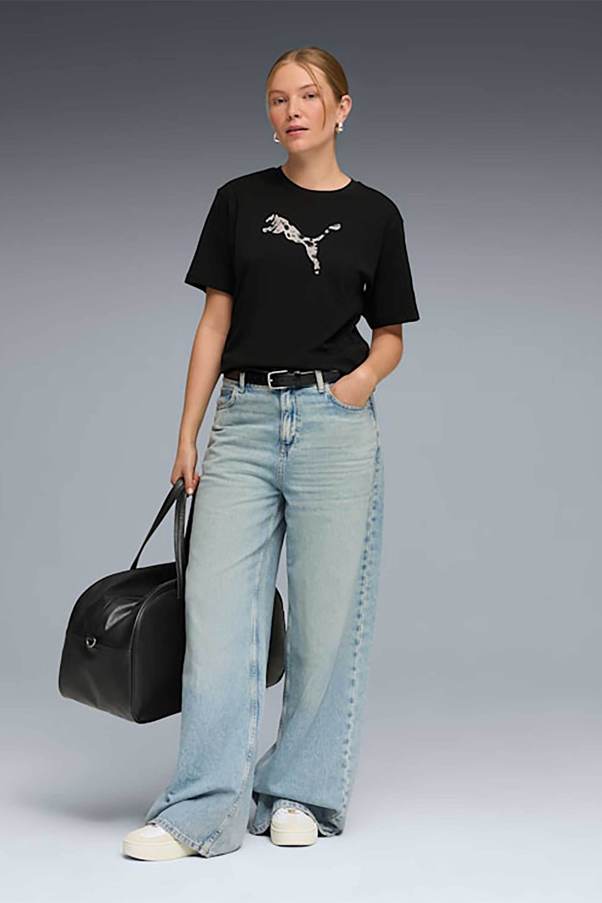 Puma γυναικείο T-shirt με λογότυπο Relaxed Fit 