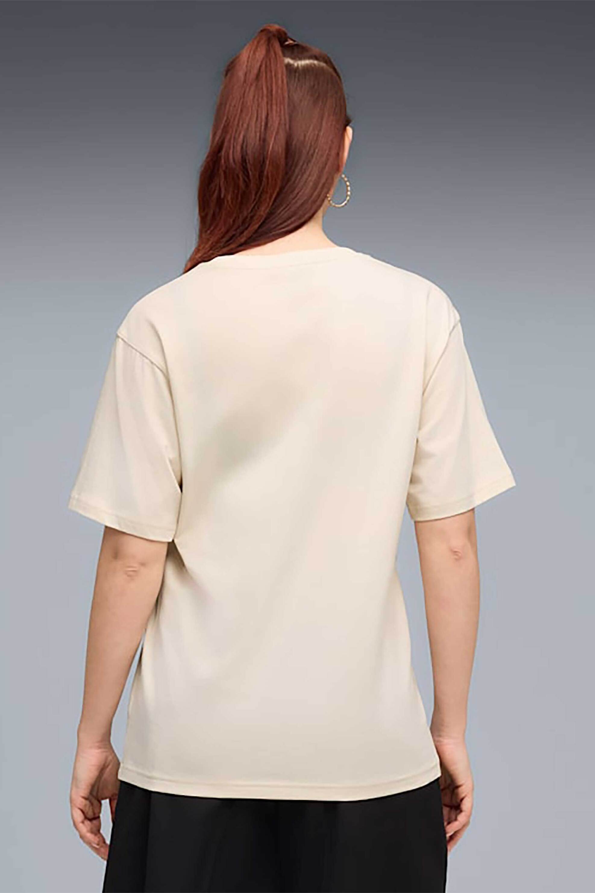 PUMA Puma γυναικείο T-shirt με λογότυπο Relaxed Fit "Essentials Graphics Animal" - 691821 Μπεζ - 3