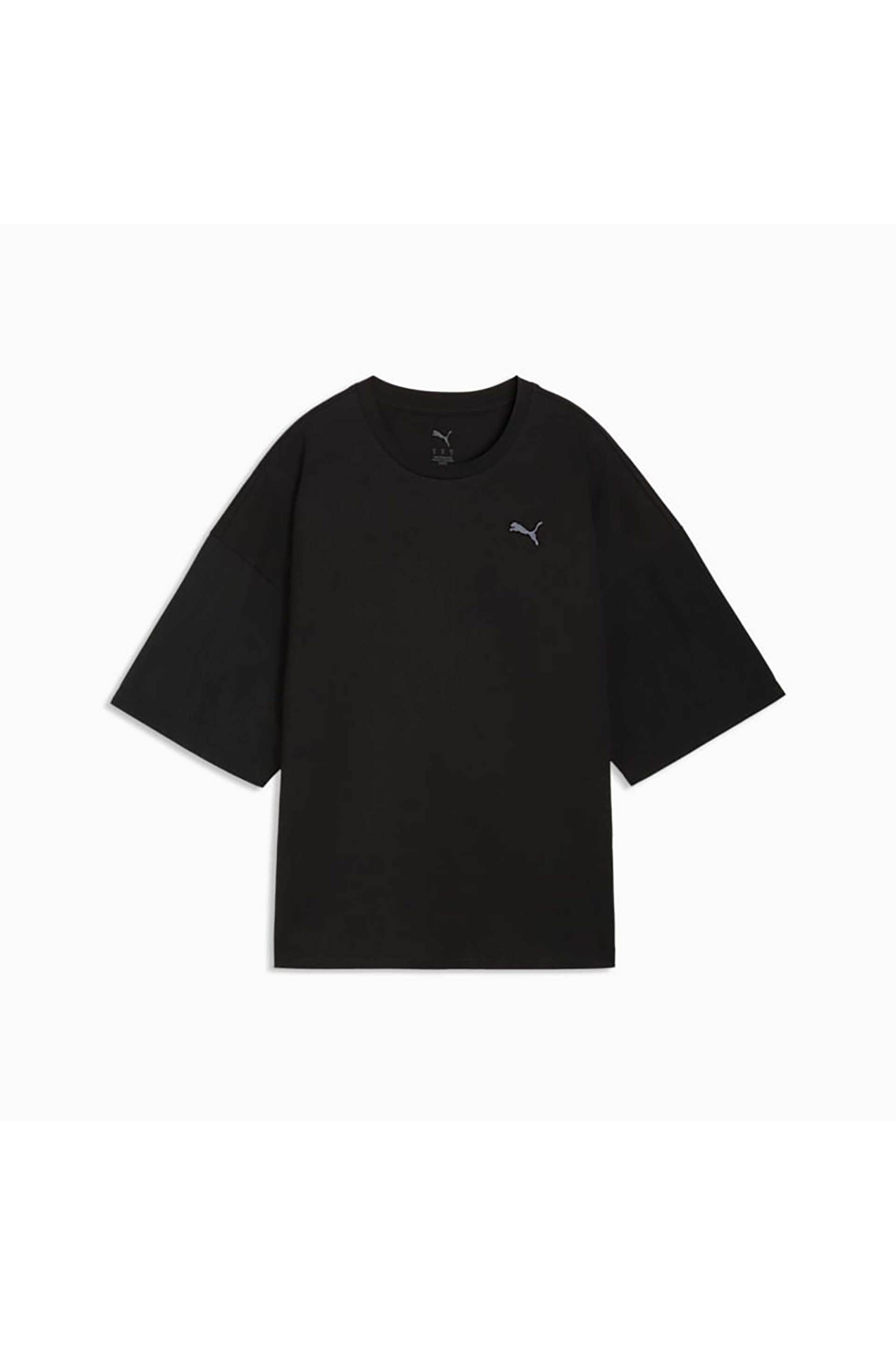 Puma Γυναικείο T-Shirt με Λογότυπο Oversized Fit Her - 691883 Μαύρο