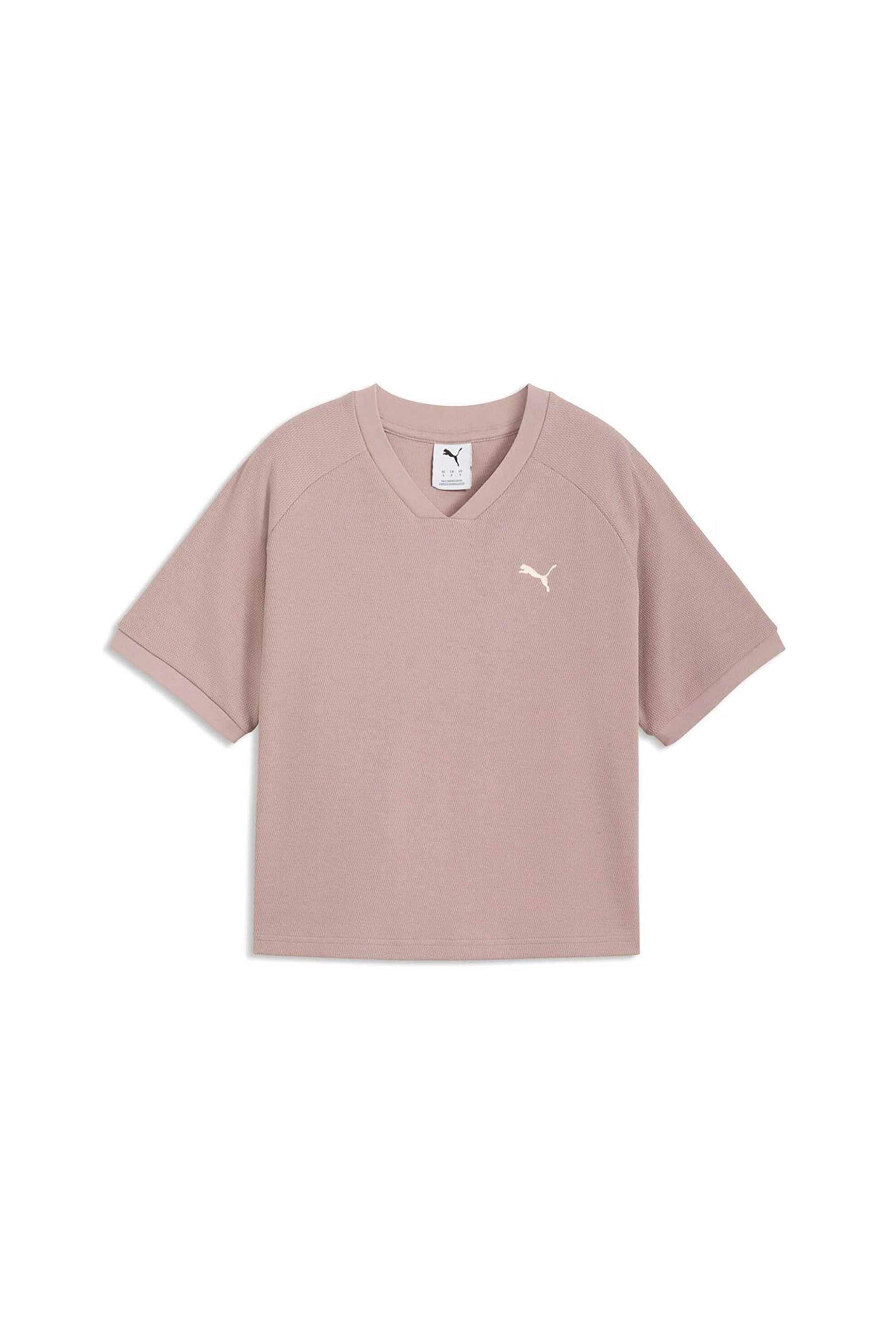 Puma Γυναικείο T-Shirt με Λογότυπο Relaxed Fit Class - 691872 Σάπιο Μήλο
