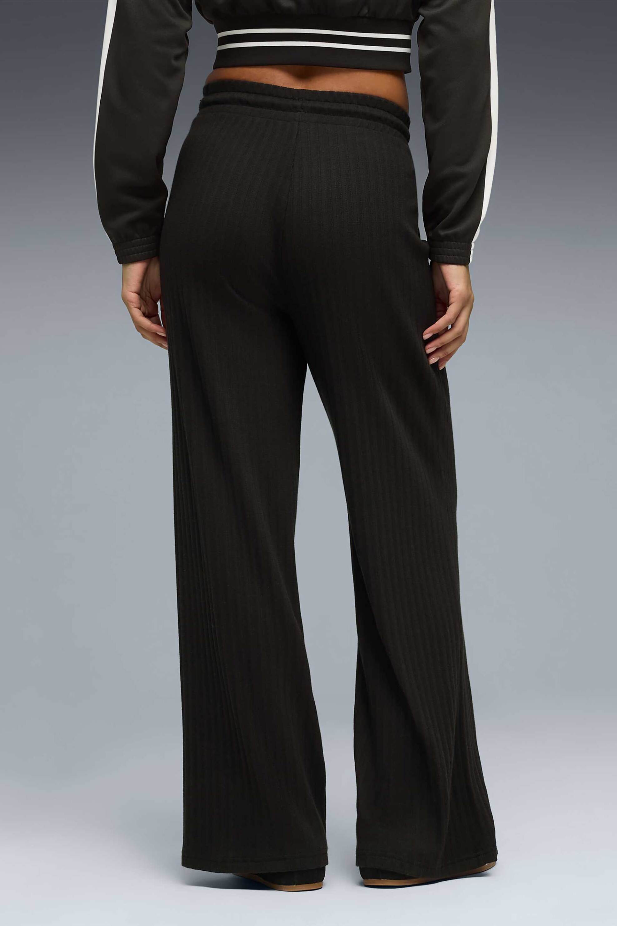PUMA Puma γυναικείο παντελόνι φόρμας Wide Leg "Her" - 693284 Μαύρο - 3